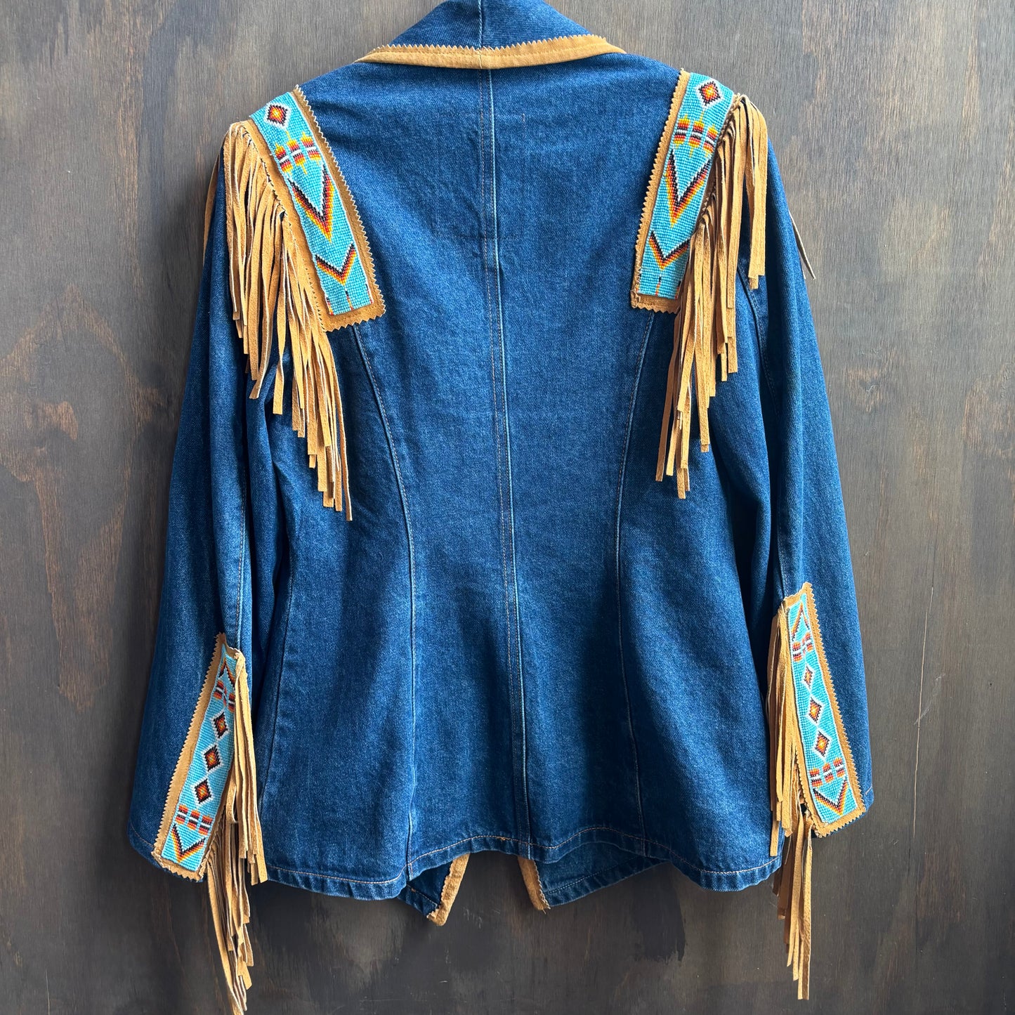 Frontier Denim Fringed Set