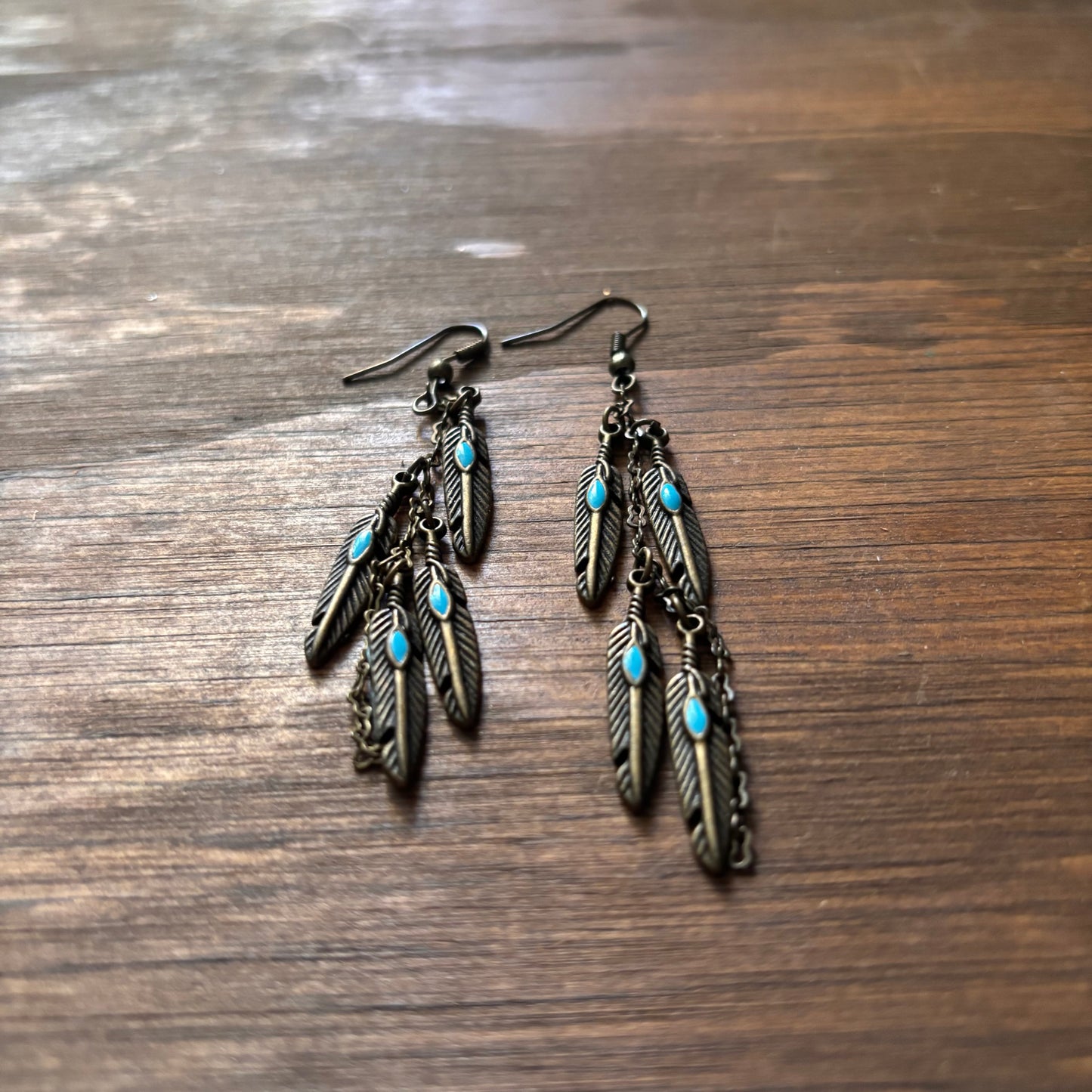 Feather Dangle Earrings