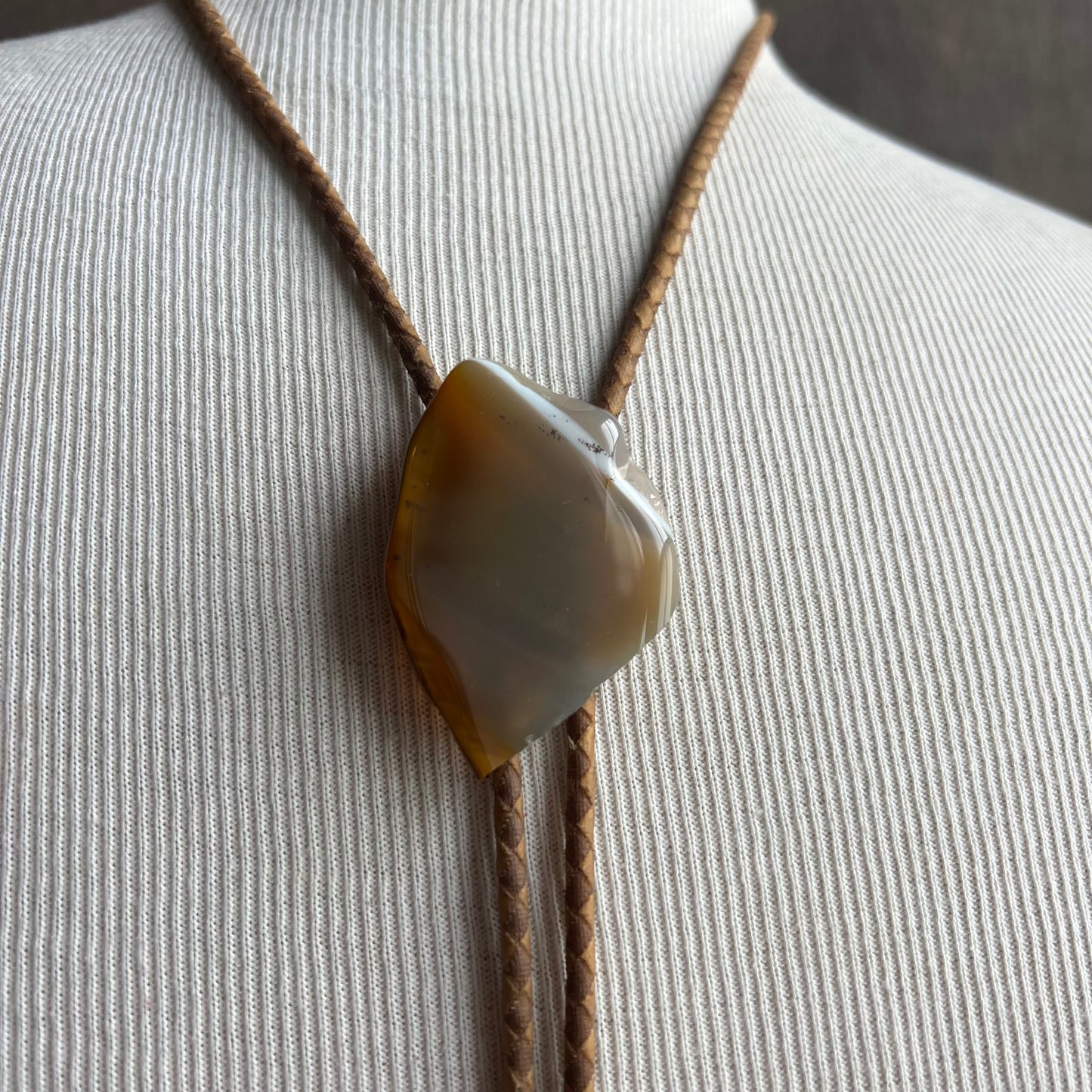 Polished Stone Bolo Tie