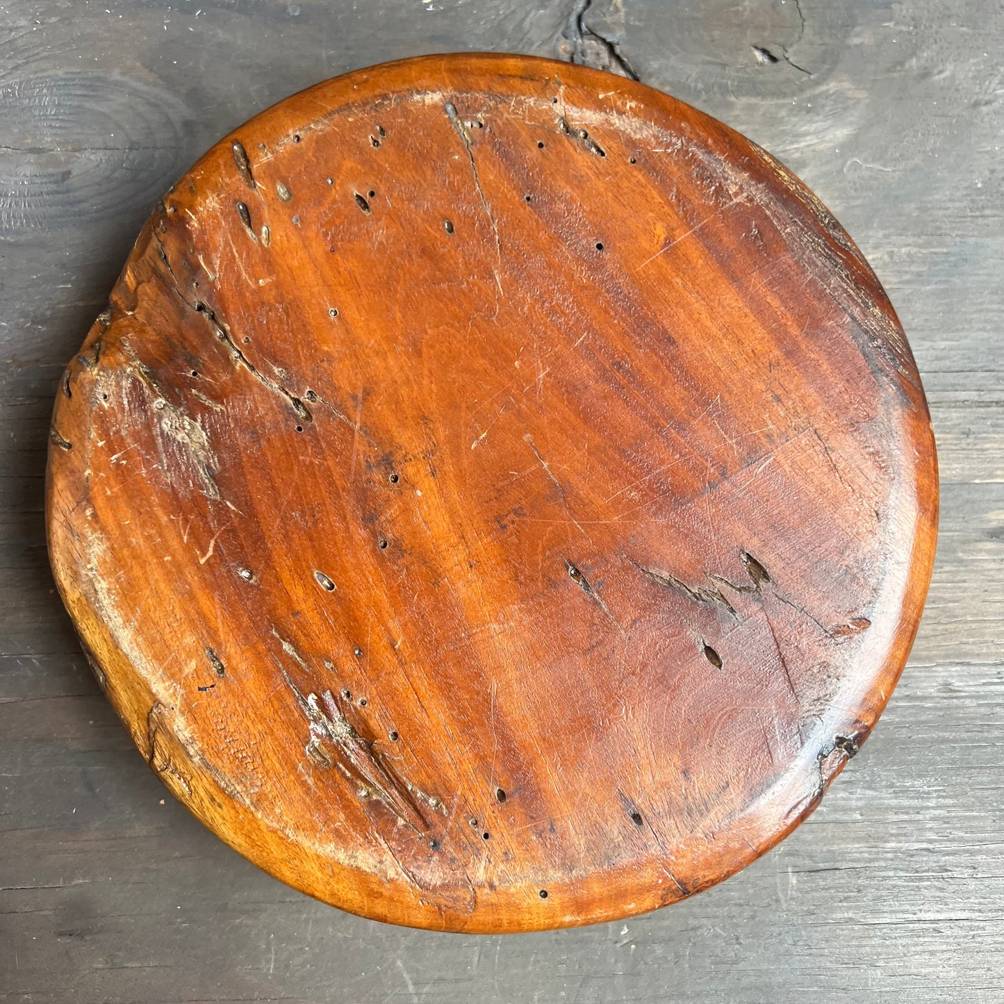 Vintage Wooden Nut Bowl