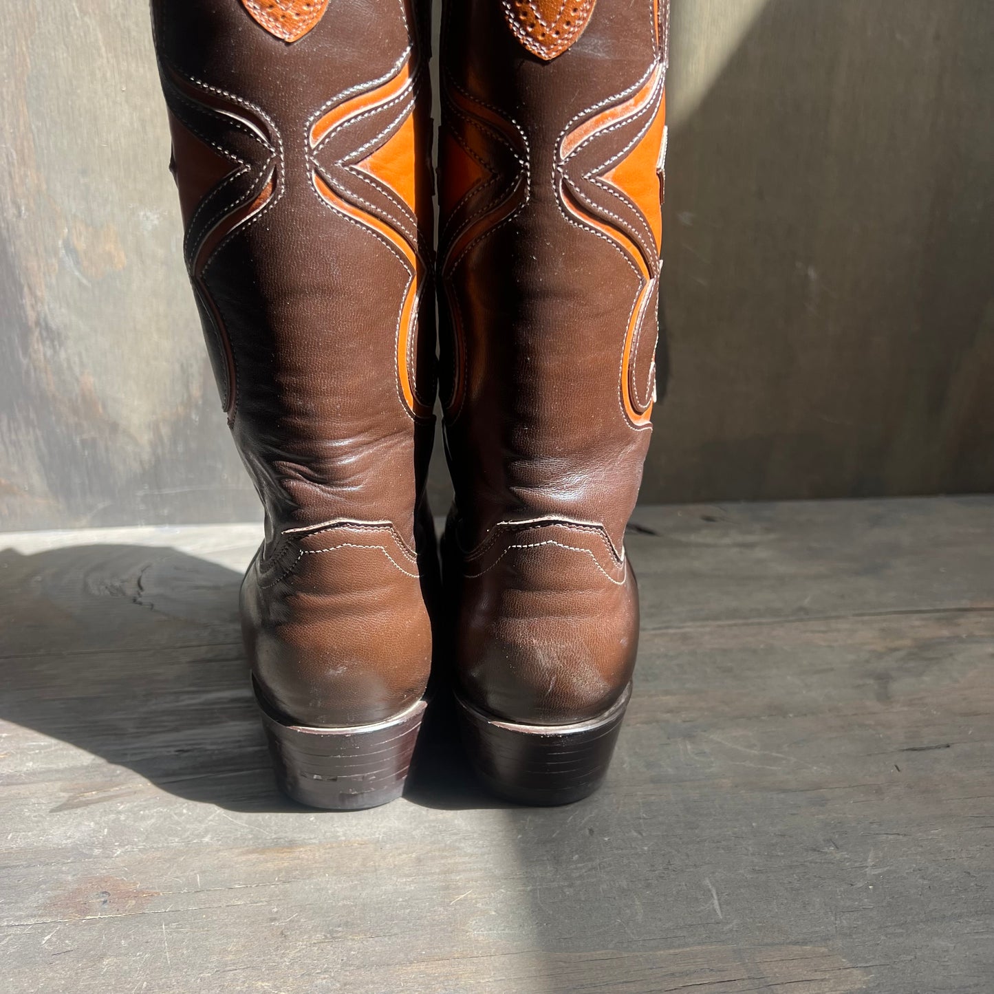 Justin Chestnut Brown Cowgirl Boots