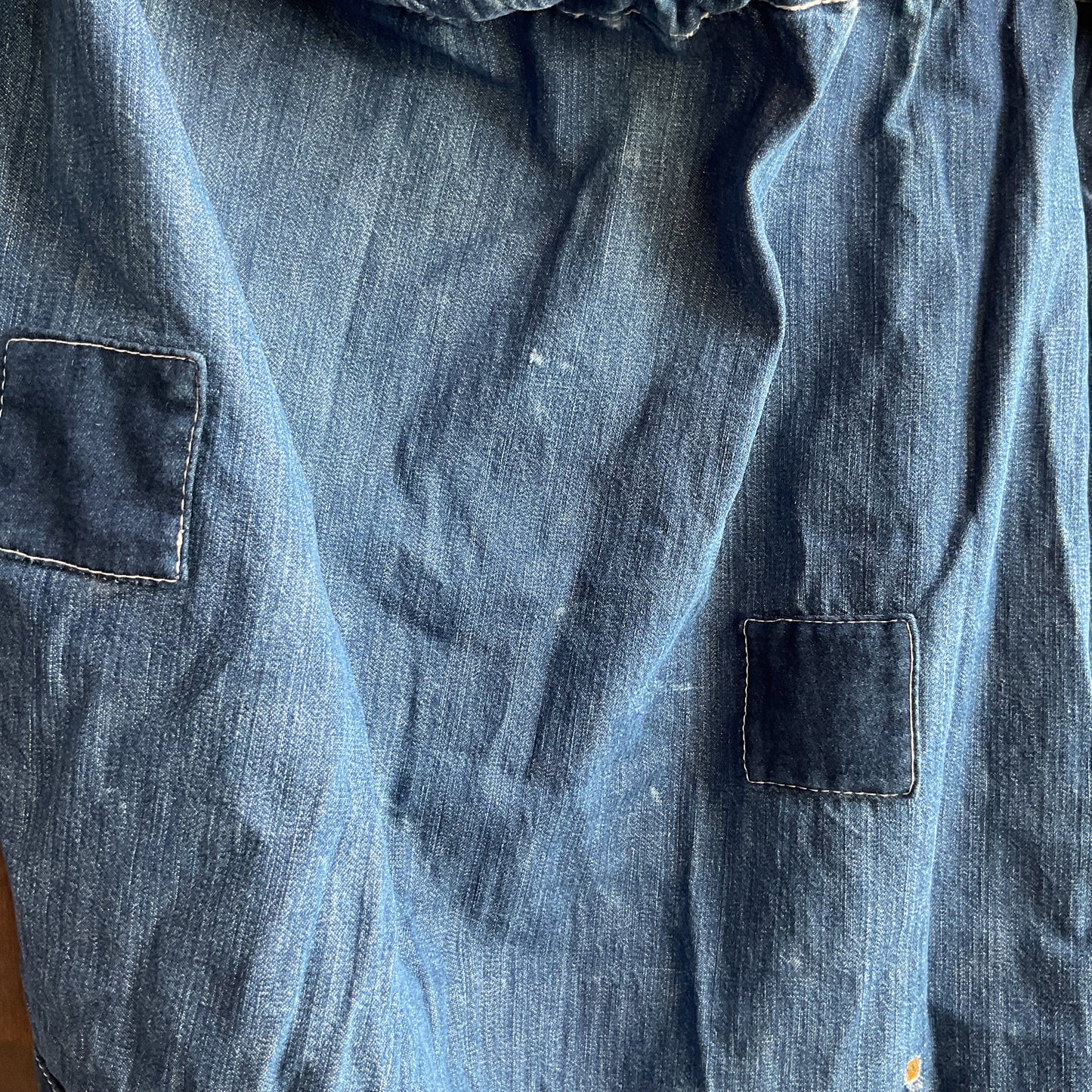 Vintage Denim Laundry Bag