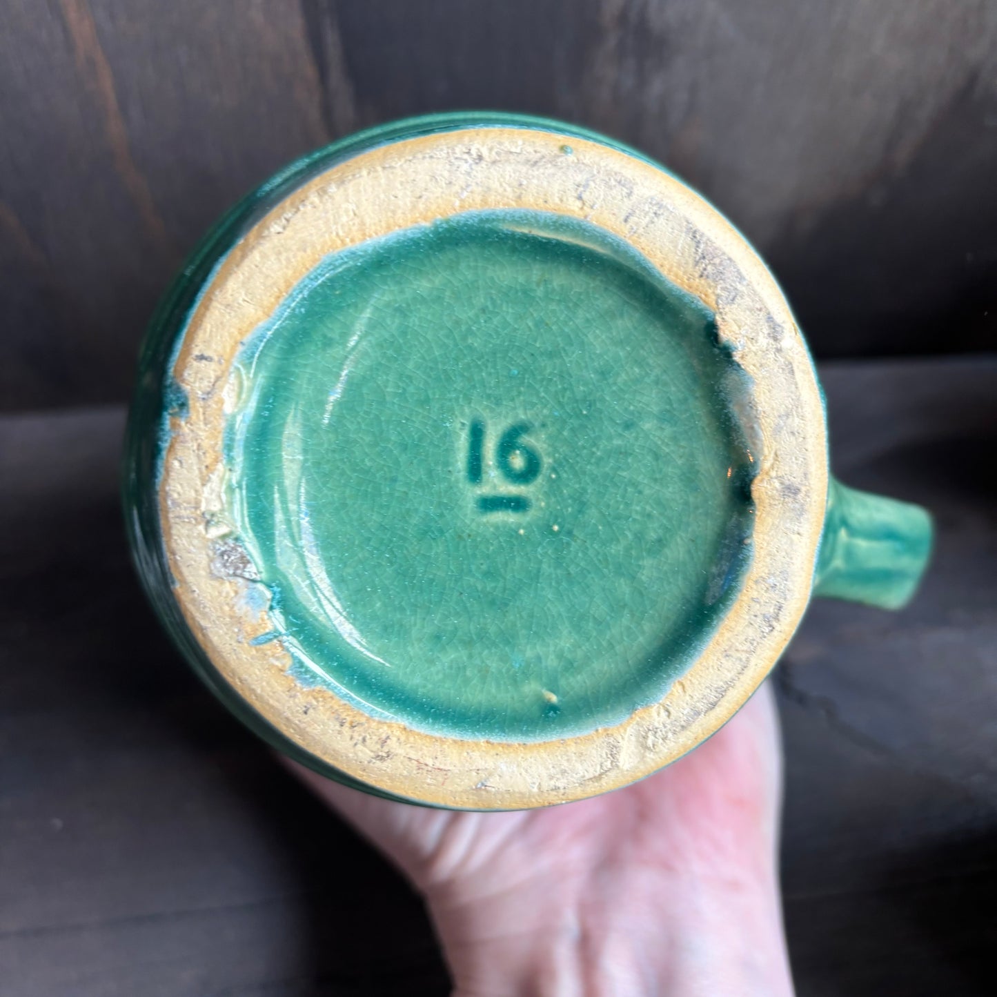 Vintage McCoy Green Mugs (6)