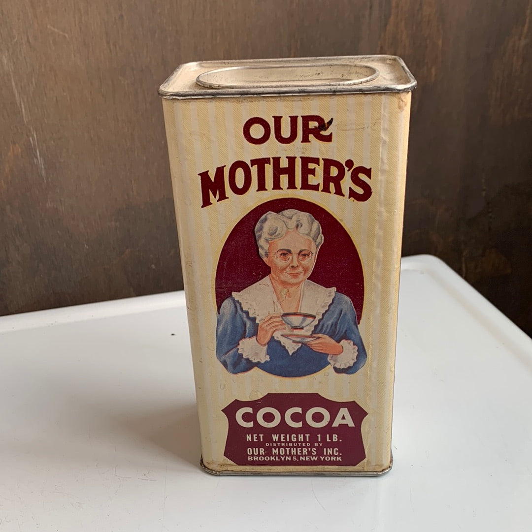 Vintage Our Mother’s Cocoa tin