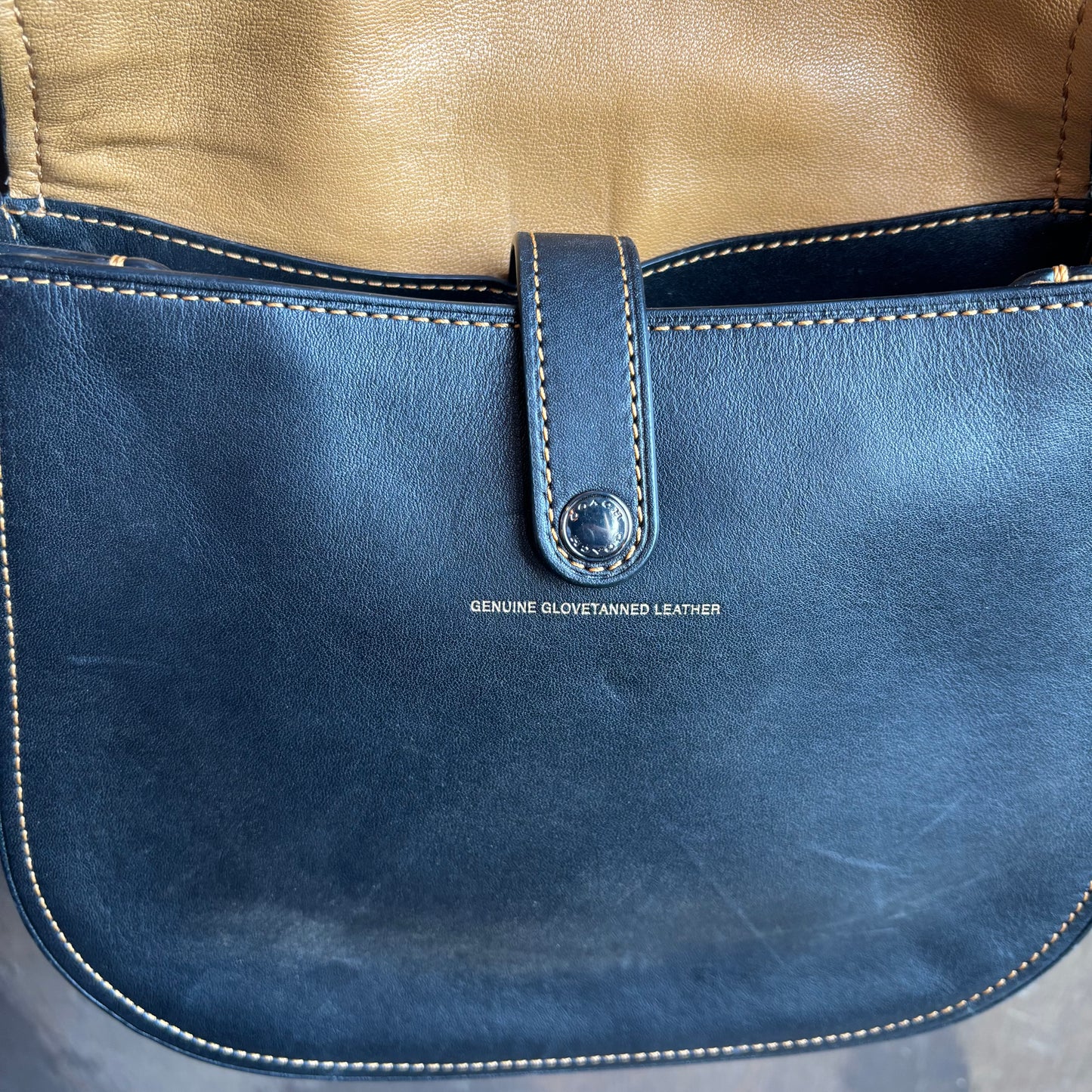 Coach Black Saddle Style Crossbody