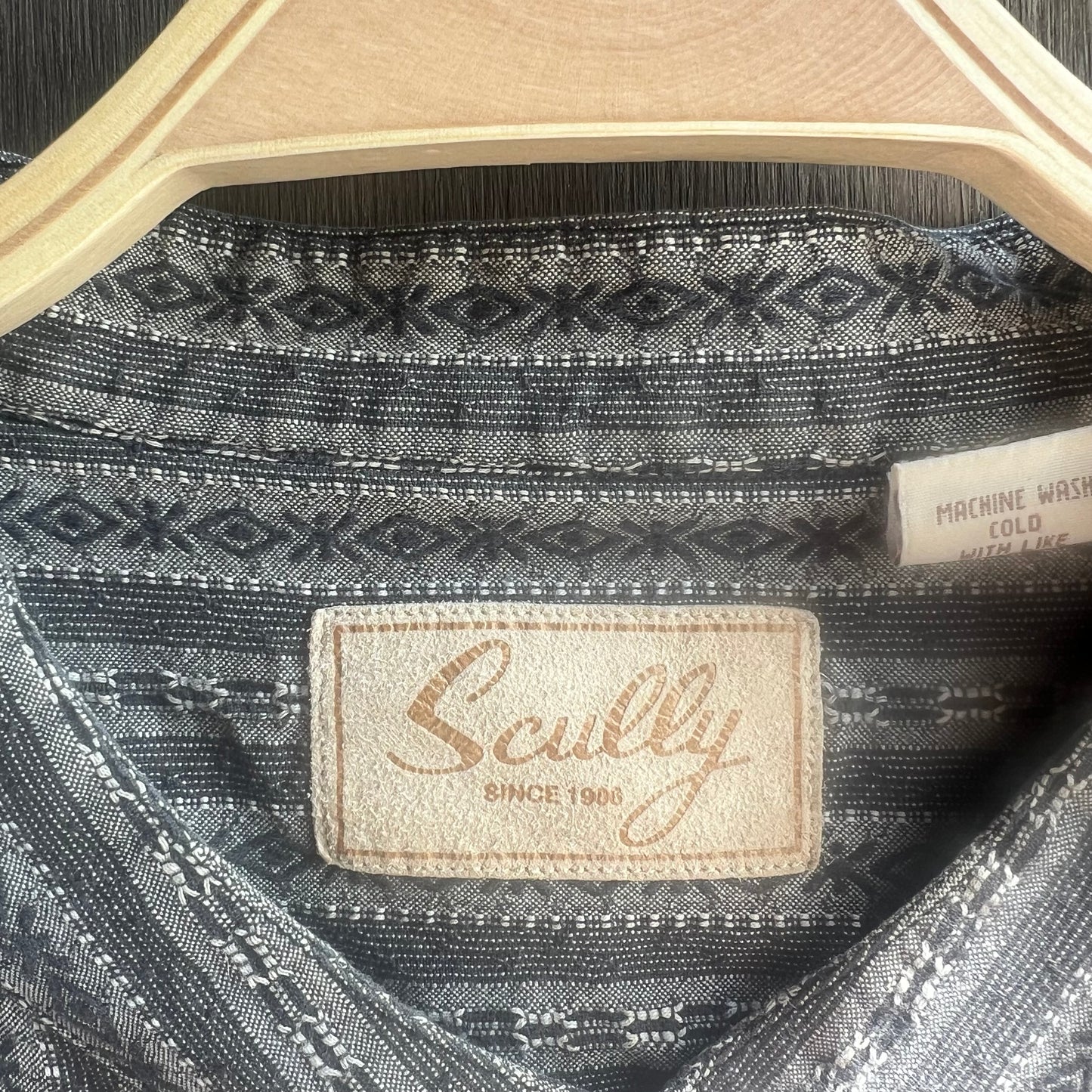 Gray Patterned Scully Shirt