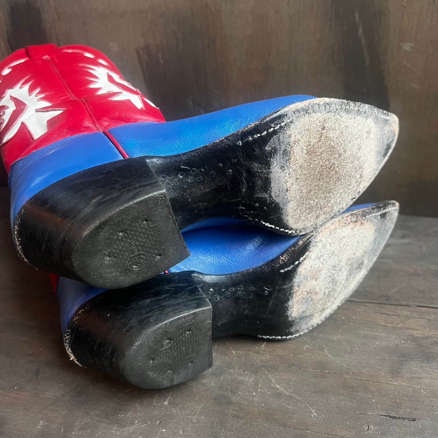 Justin’s Red, White and Blue Leather Boots