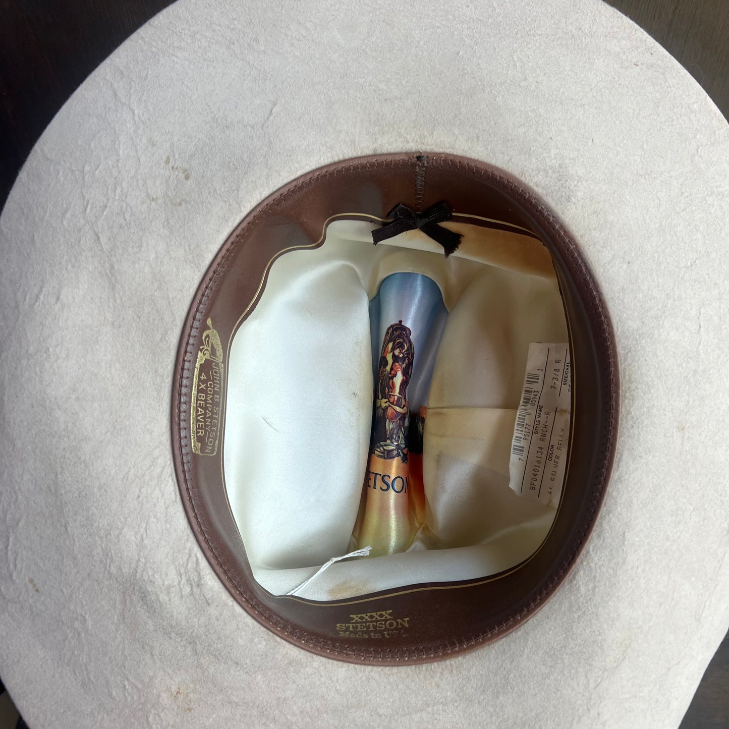 Vintage Stetson 4x Beaver Beige Hat