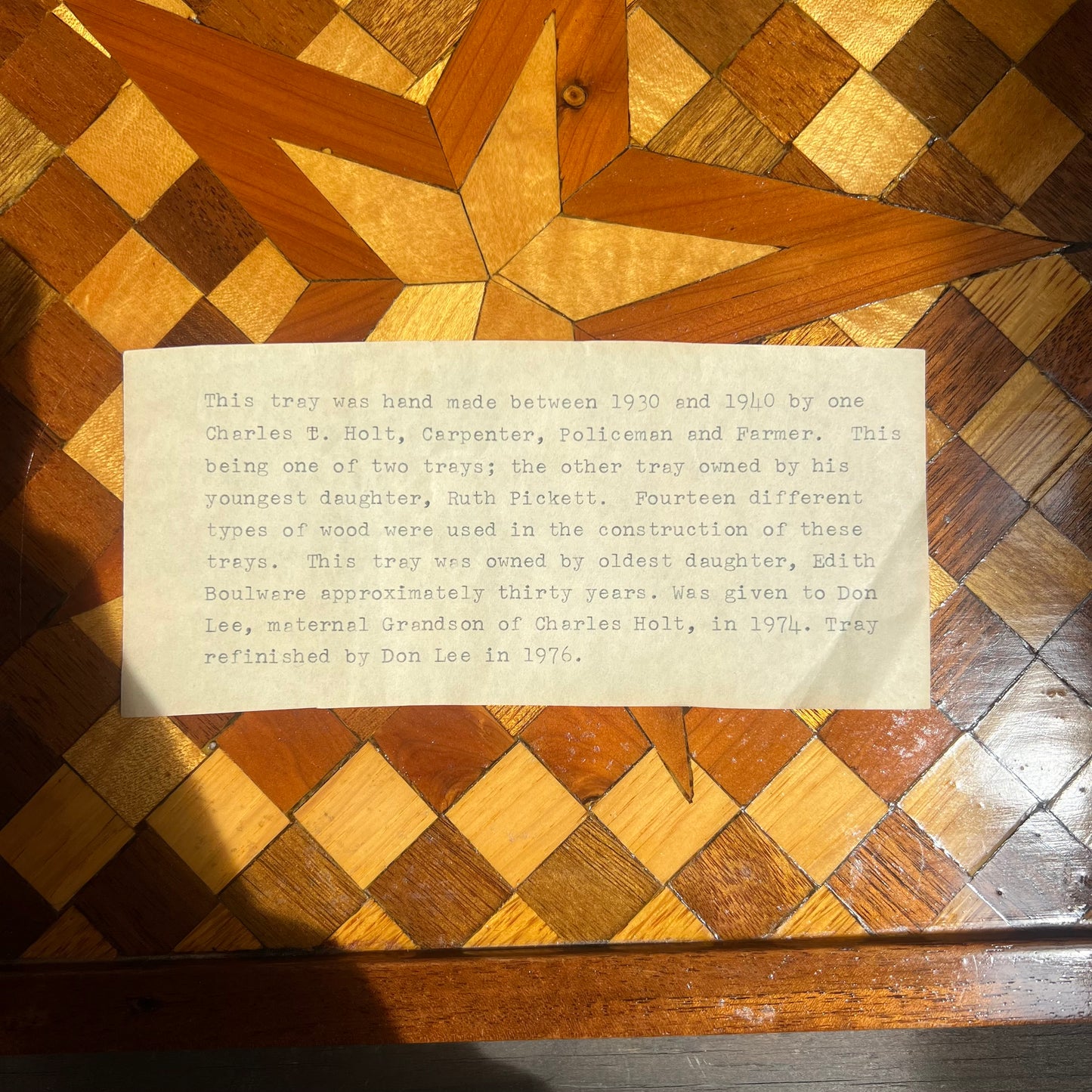 Charles Holt Handcrafted Vintage Tray