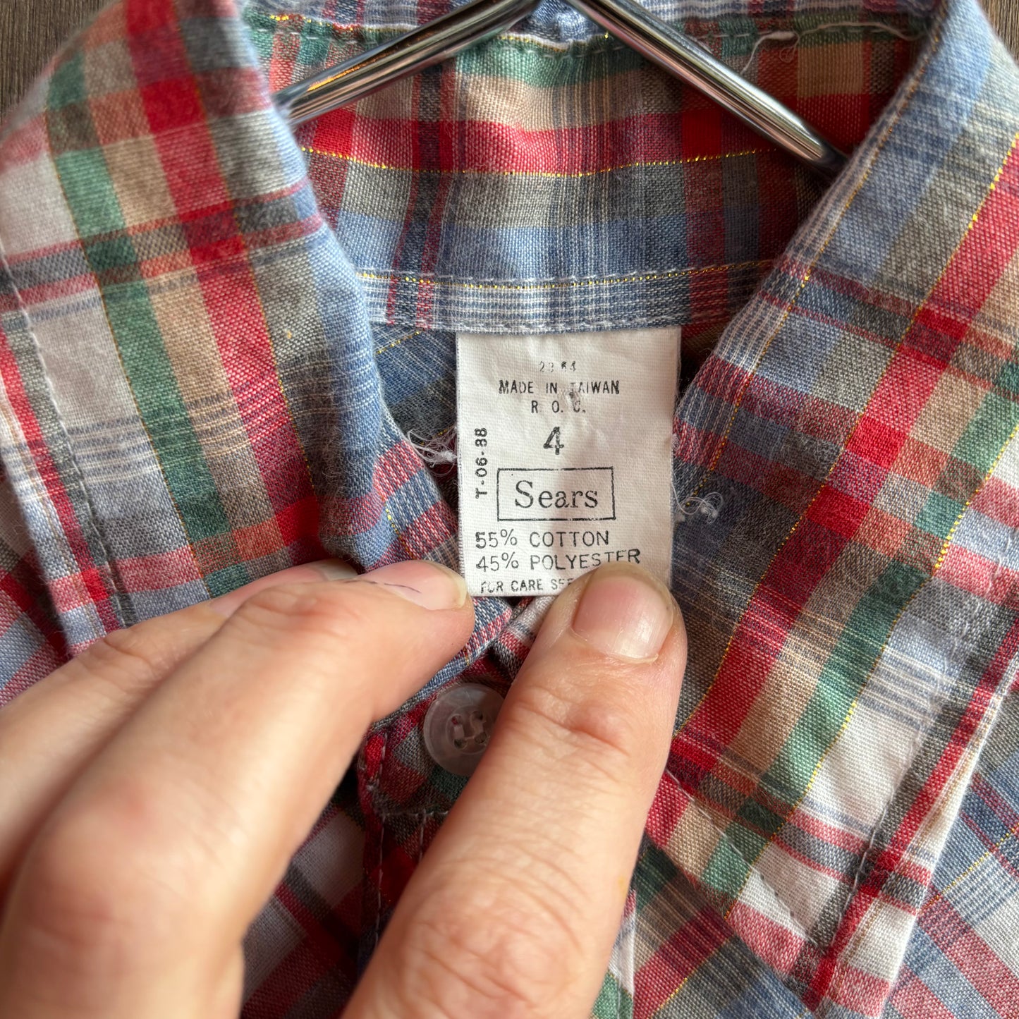 Vintage Sears Kids Pearl Snap Shirt