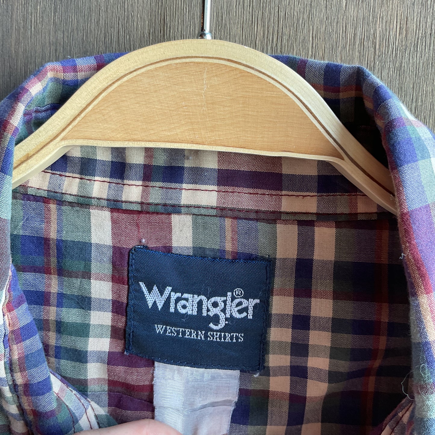 Wrangler Plaid Pearl Snap