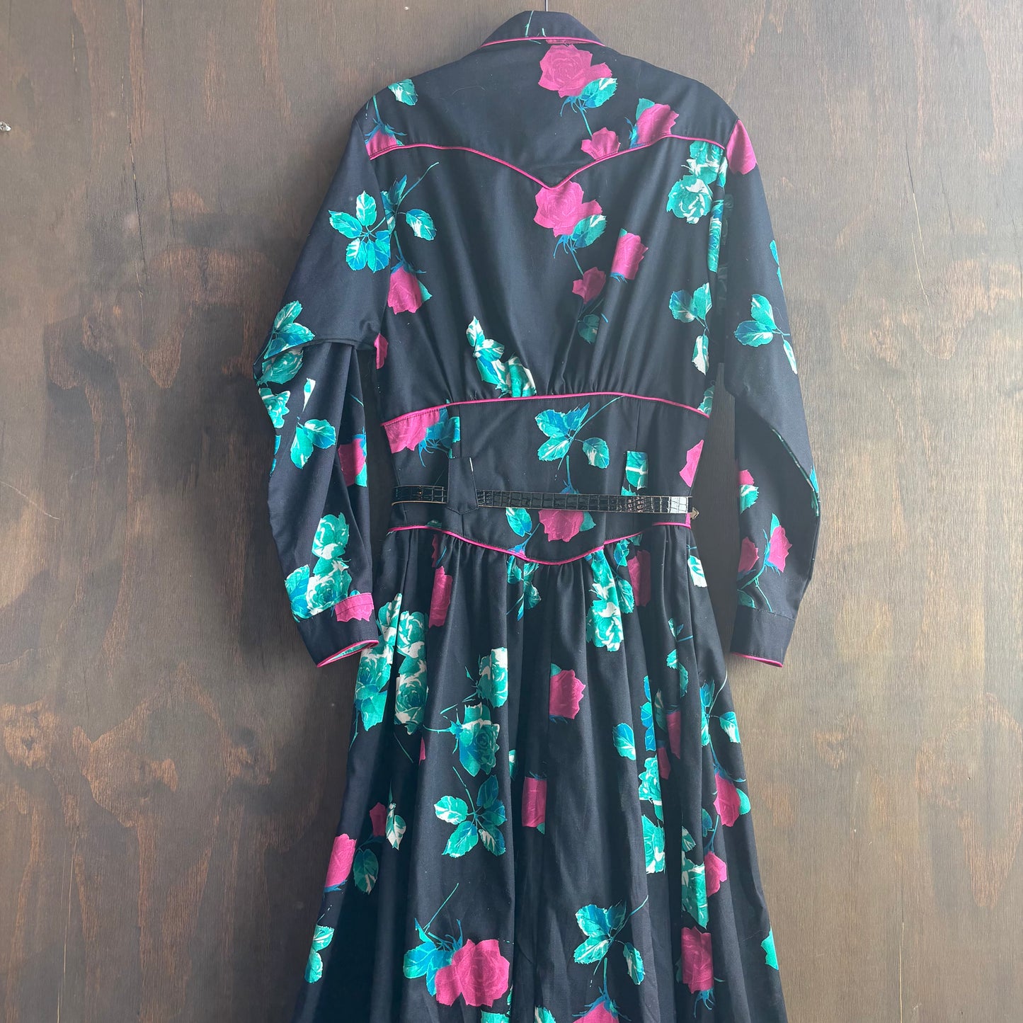 Vintage Roper Floral Belted Dress