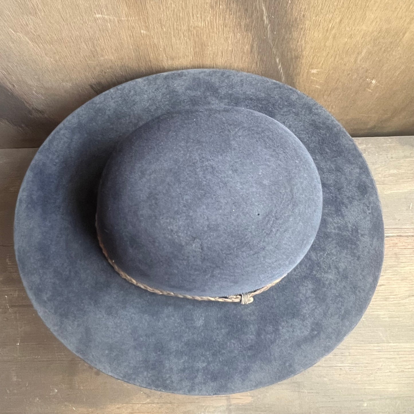 Royal Stag Navy Blue Hat with Braided Leather Band