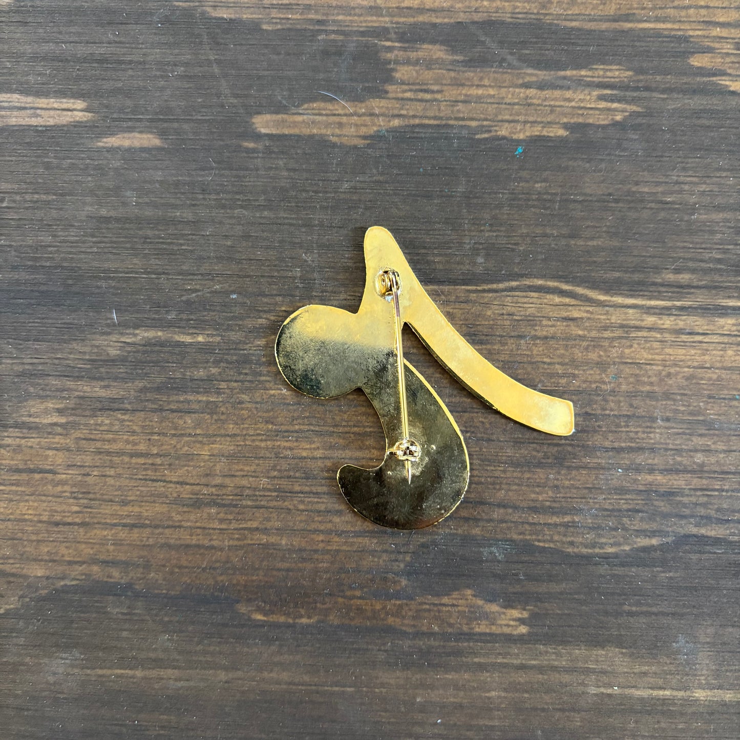 Abstract Shaped Gold Tone Pin