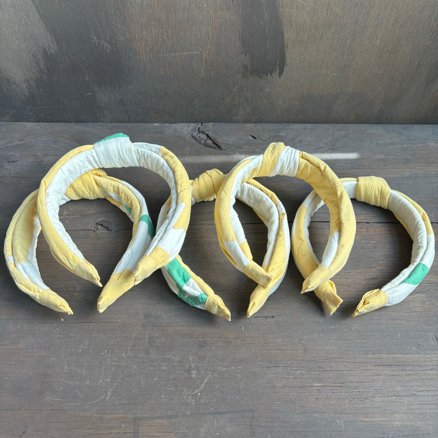 Vintage Quilt Yellow Headbands
