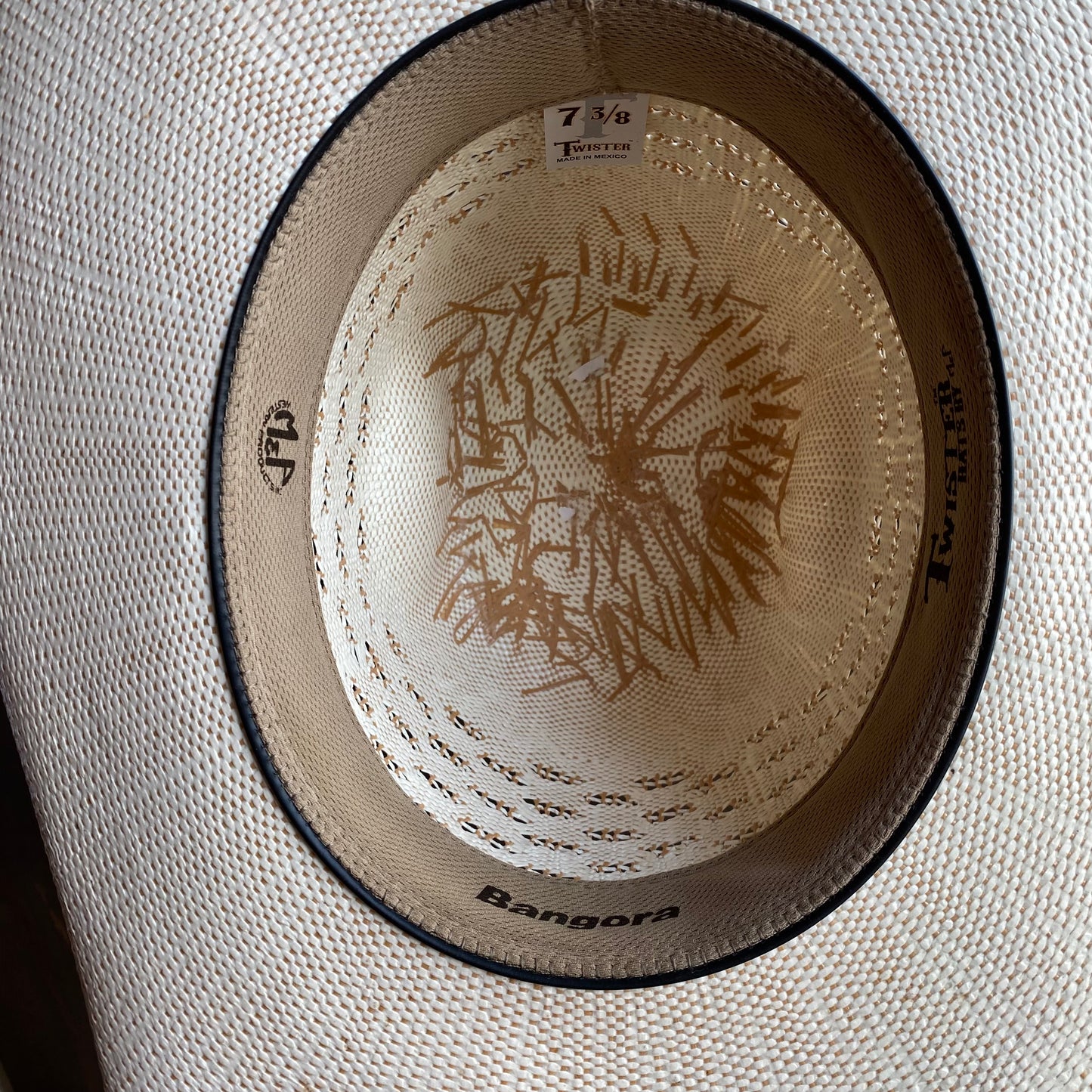 Twister Patterned Straw Hat