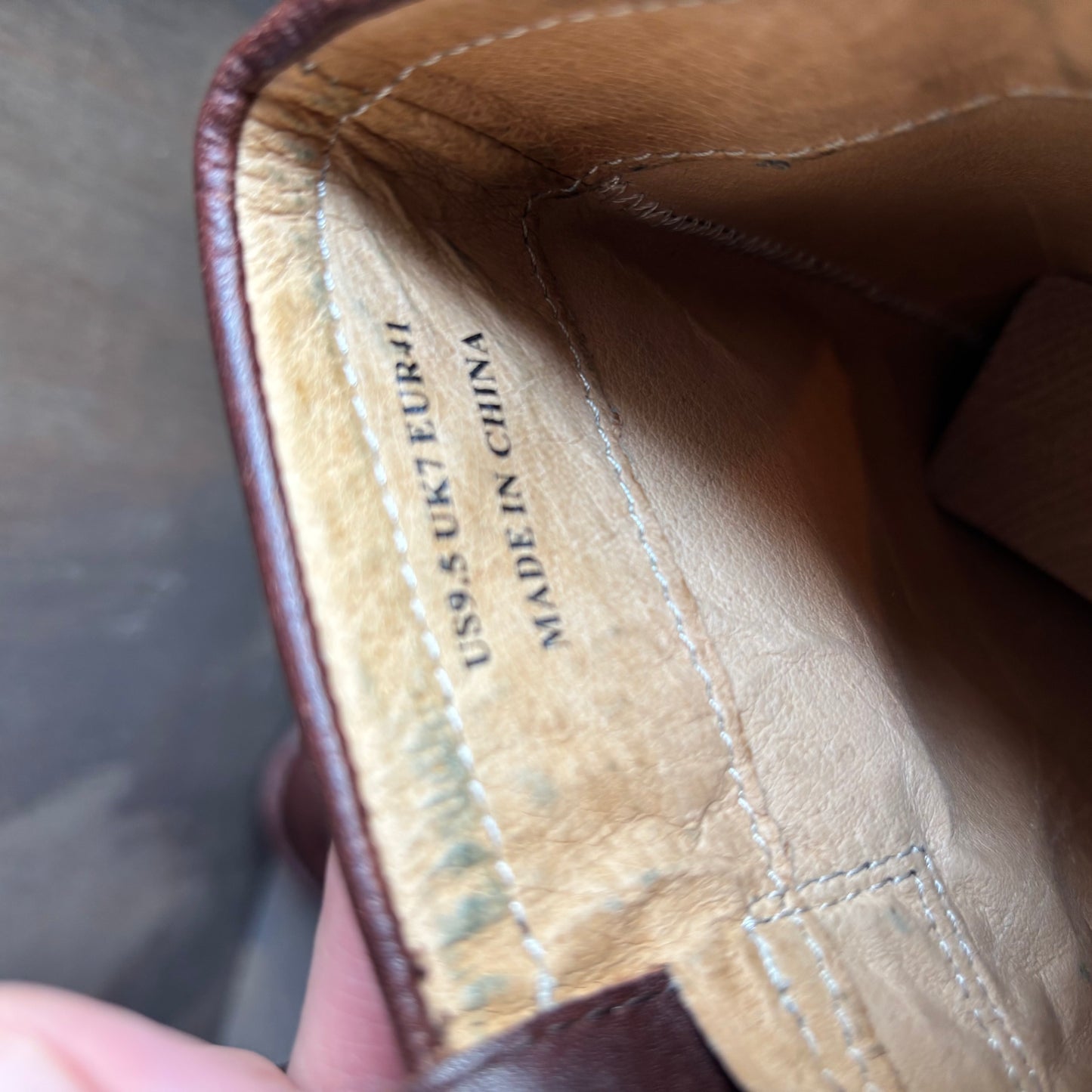 Brown Leather Boots with Quilted Detail