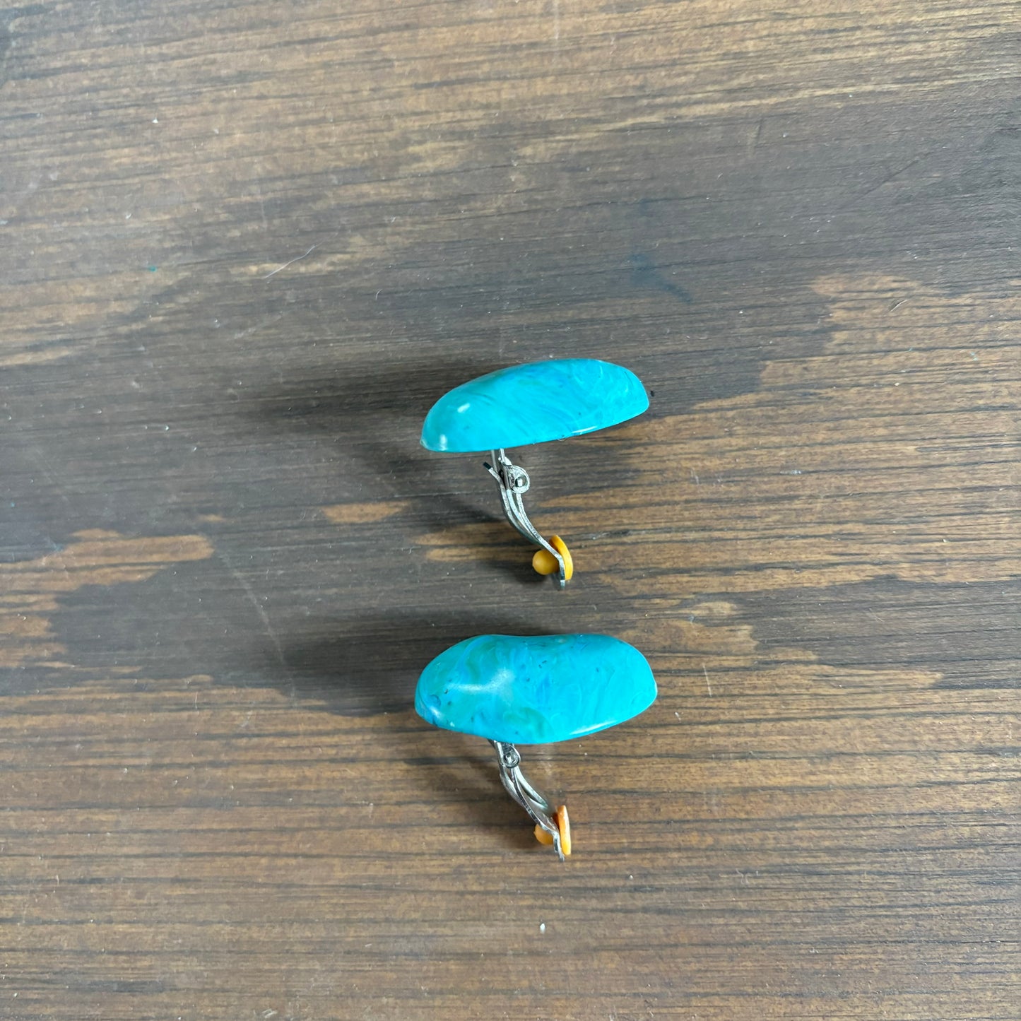 Chunky Faux Turquoise Earrings