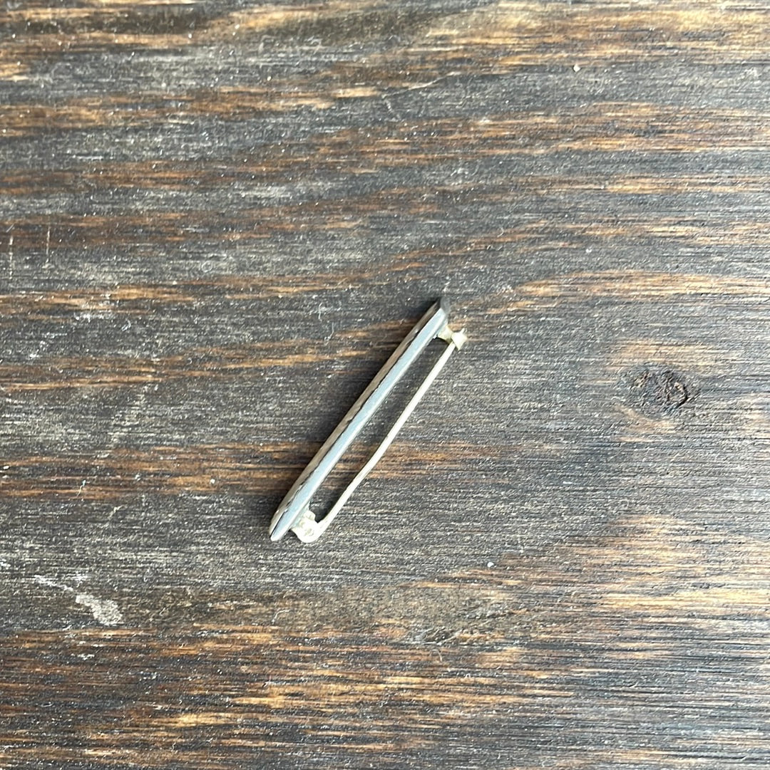 Vintage Mother of Pearl and Sterling Silver Pin