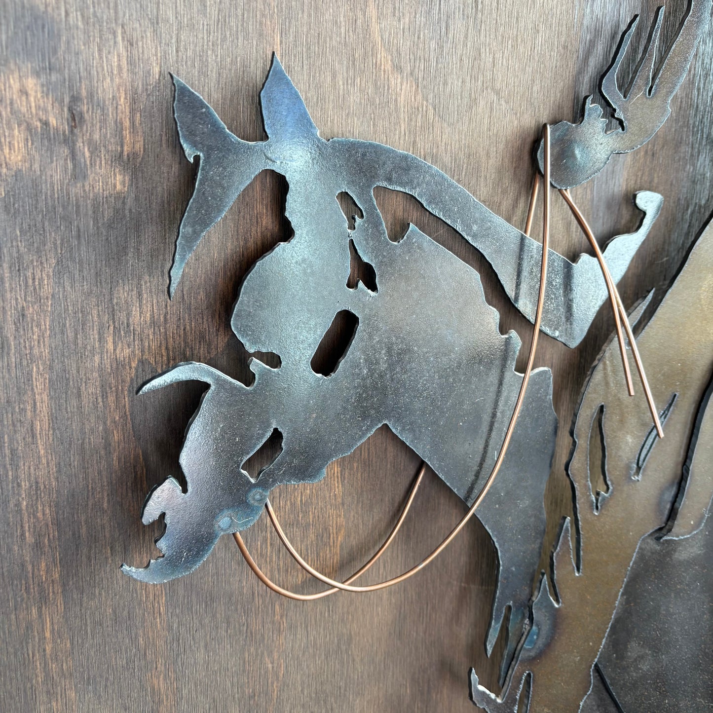 Metal Cowboy Wall Art