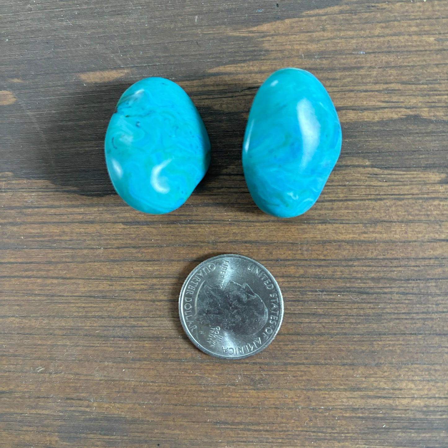 Chunky Faux Turquoise Earrings