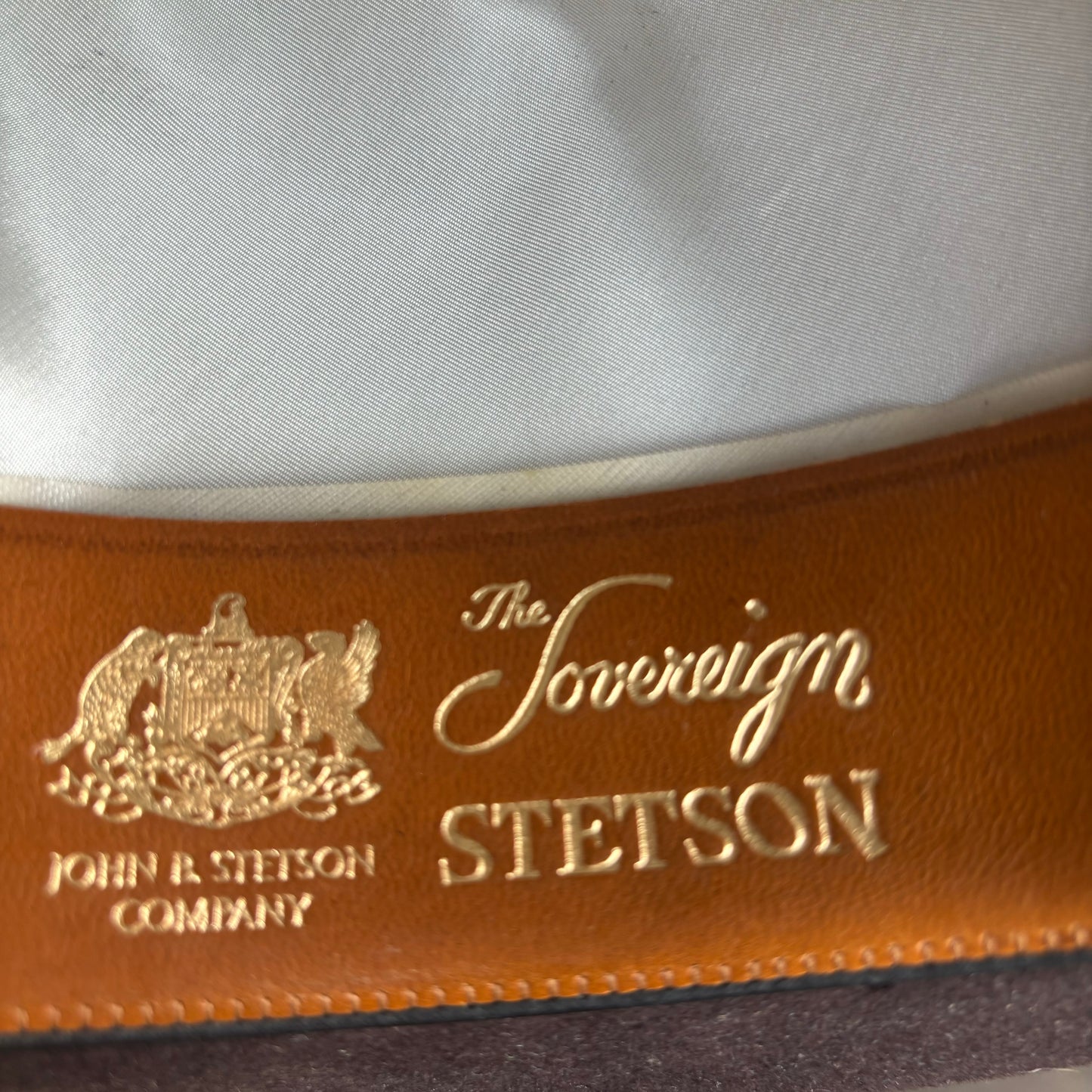 Vintage Brown Stetson Sovereign Hat