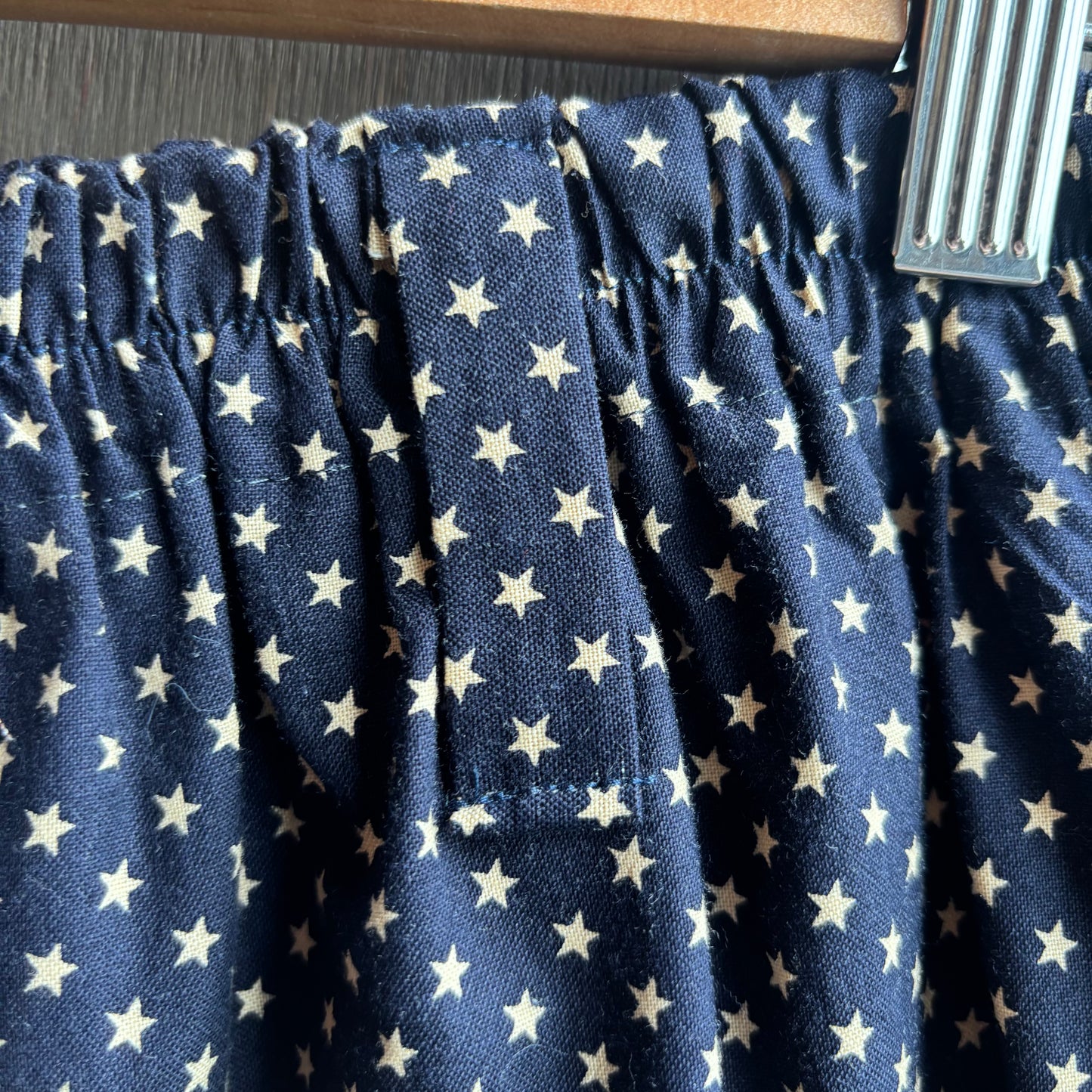 Custom Made Navy Star Midi Skirt