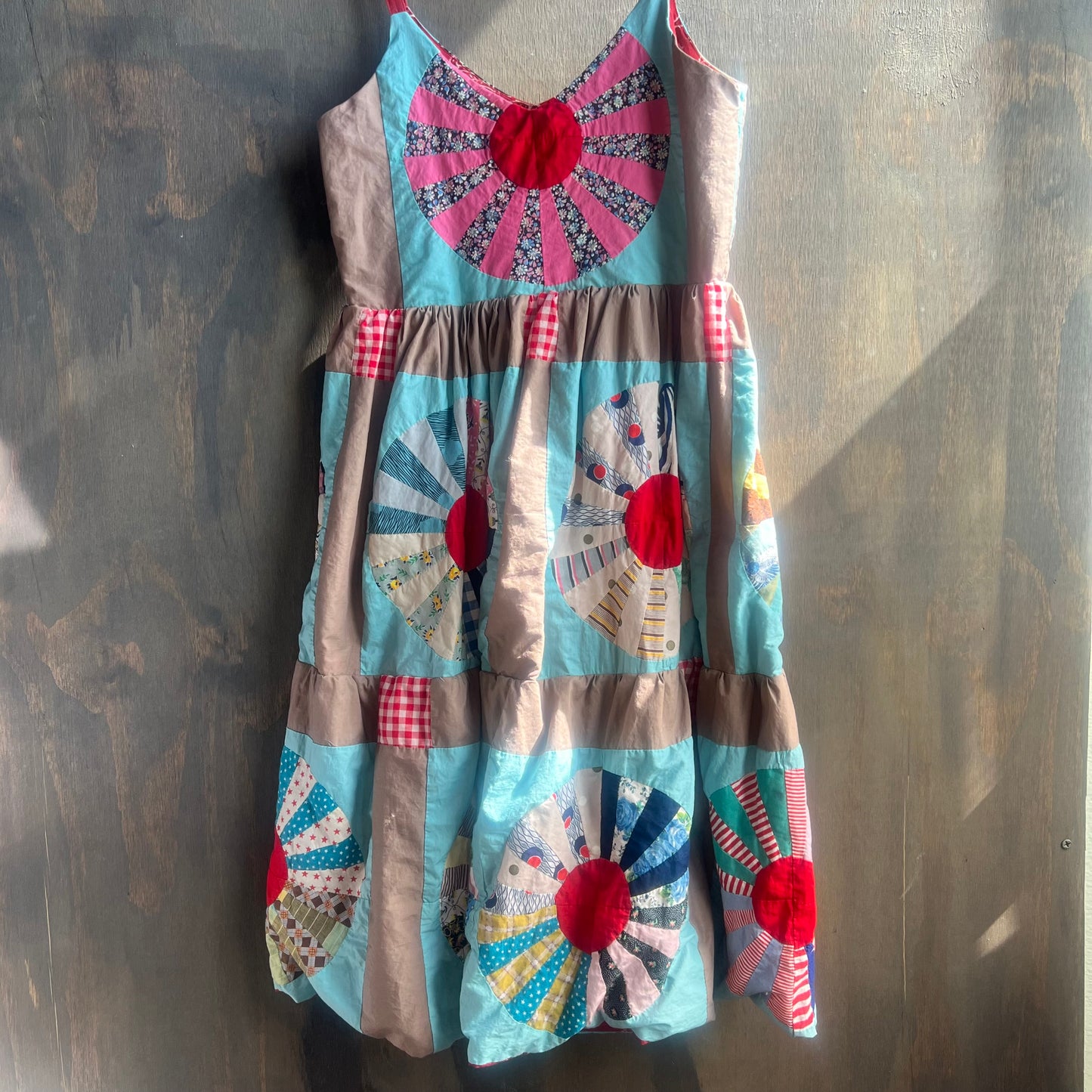 Handmade Reversible Multi Color Quilt Dress