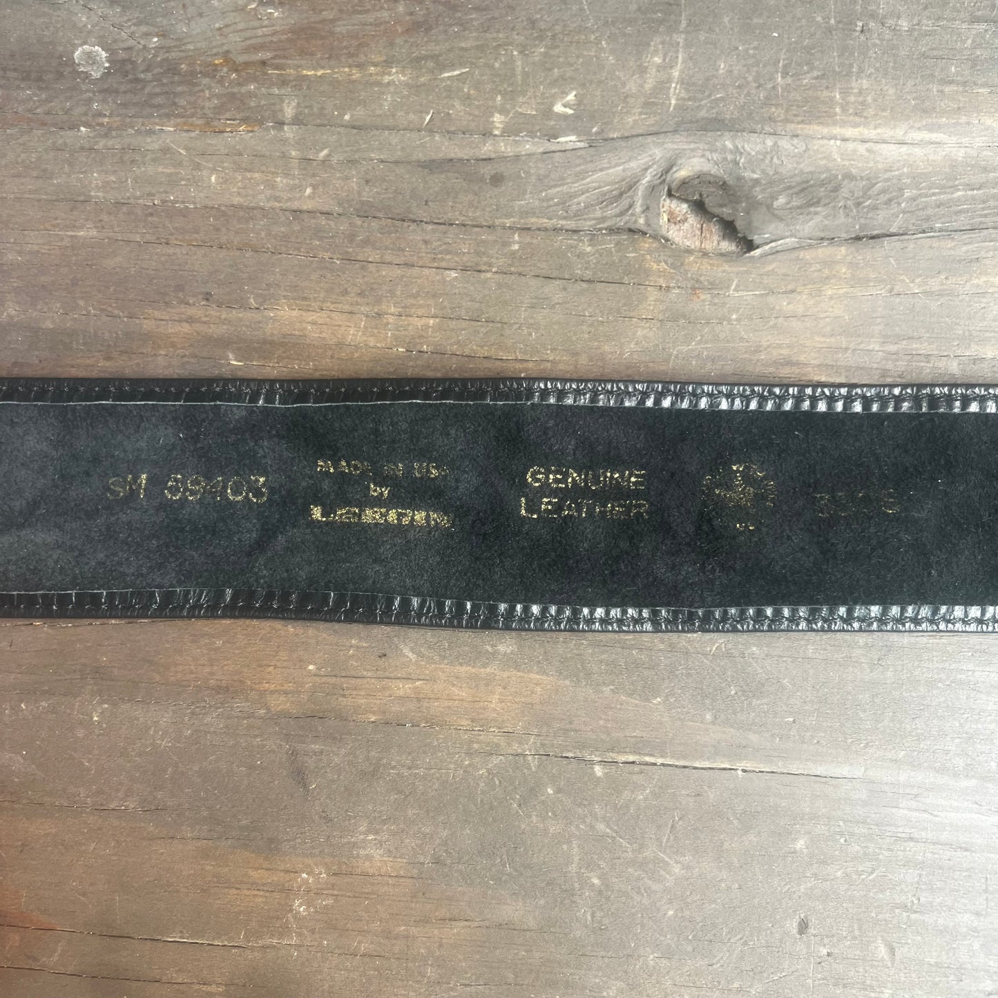 Black and Silver Western Belt