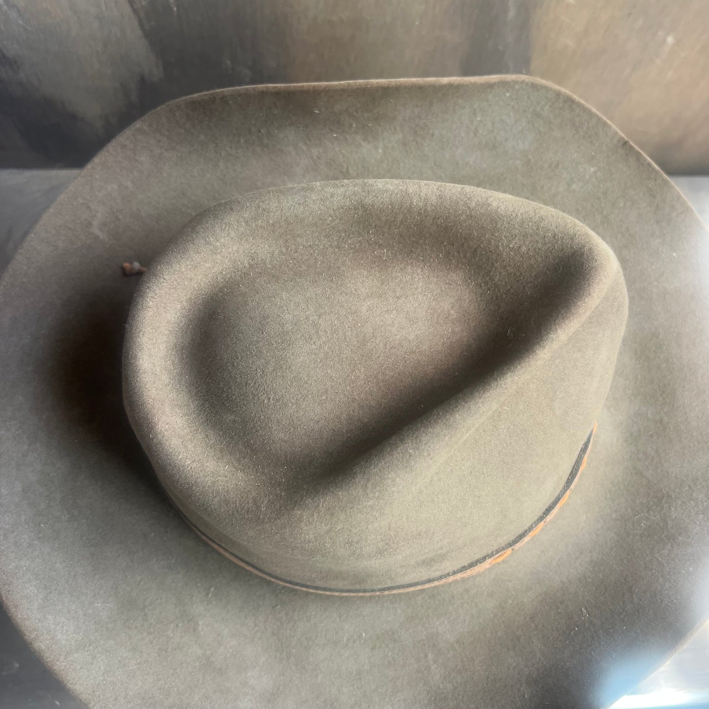 Resistol Vintage Brown Hat with Leather Hat Band