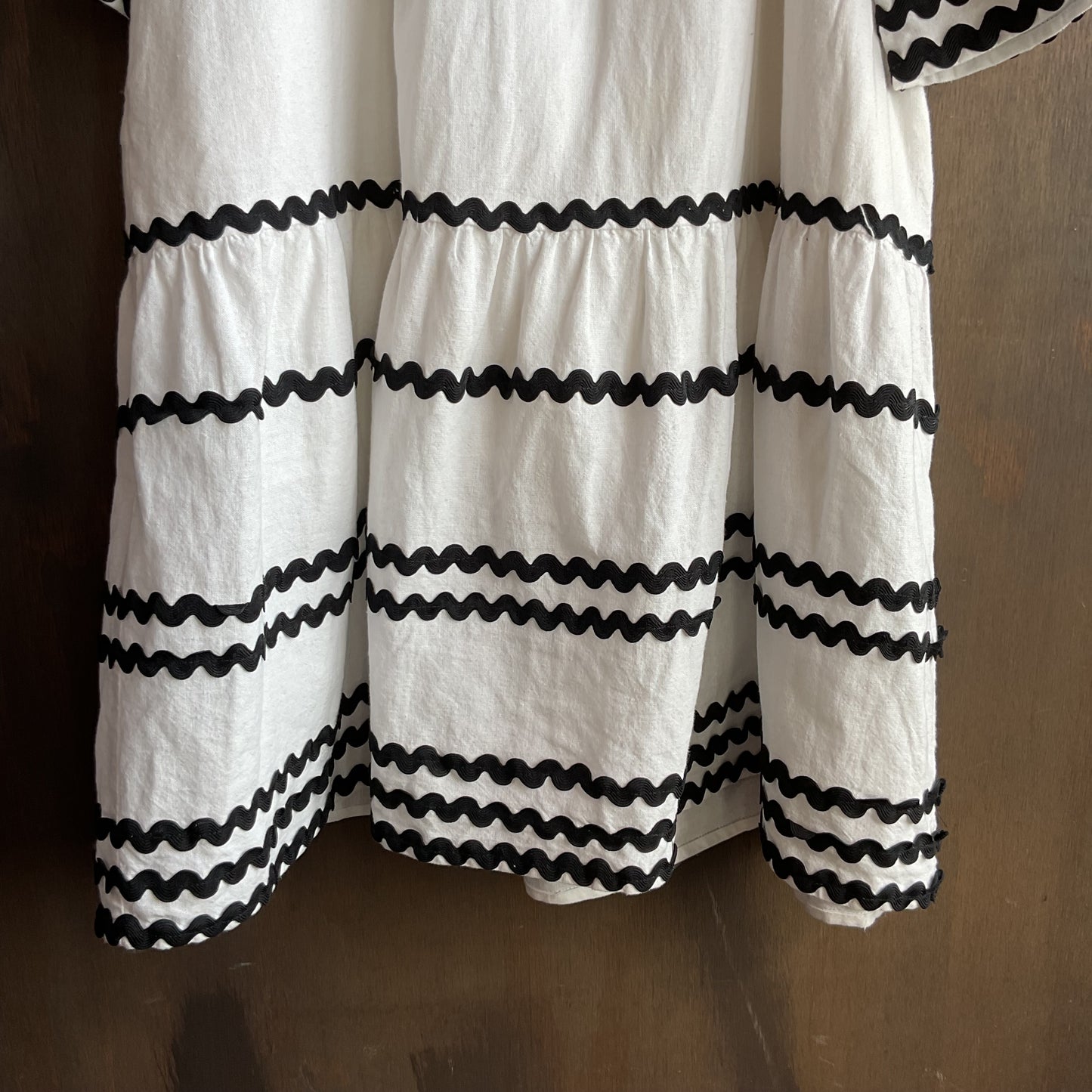 Western Black and White Dress