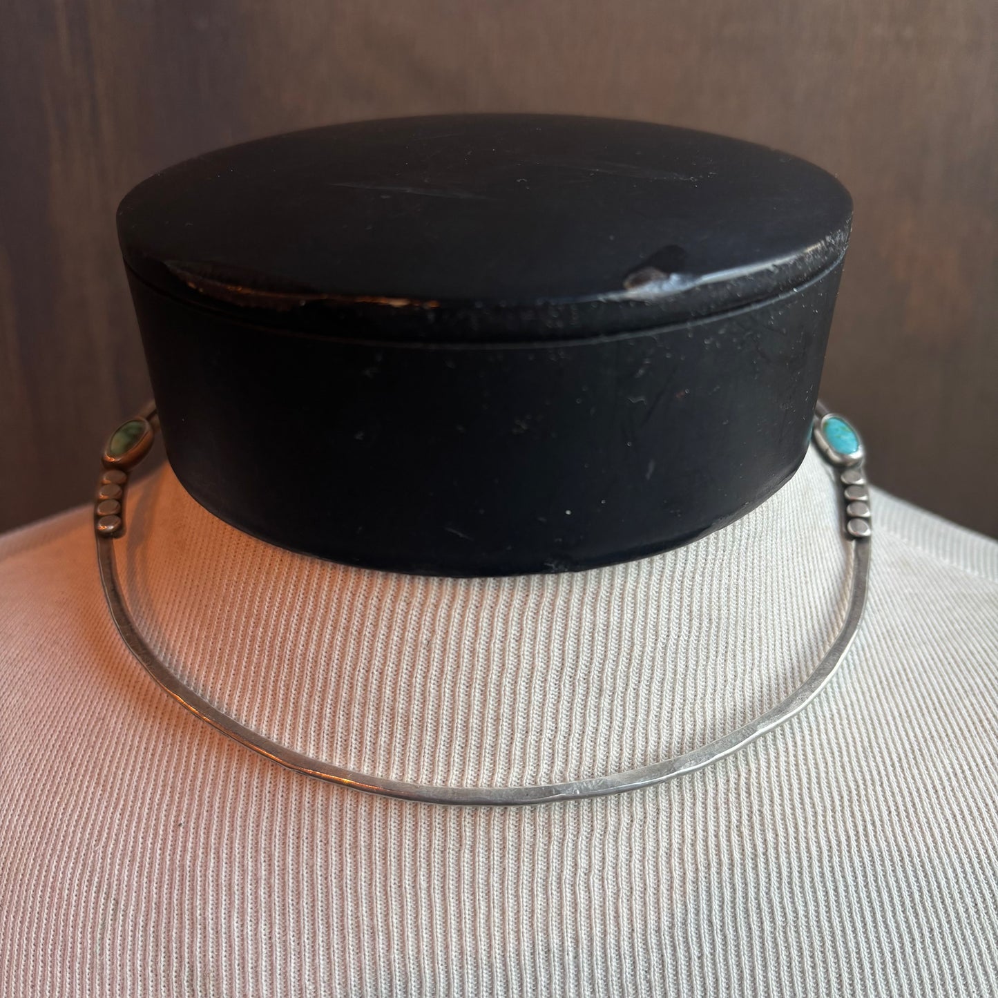 Sterling Turquoise Collar Necklace
