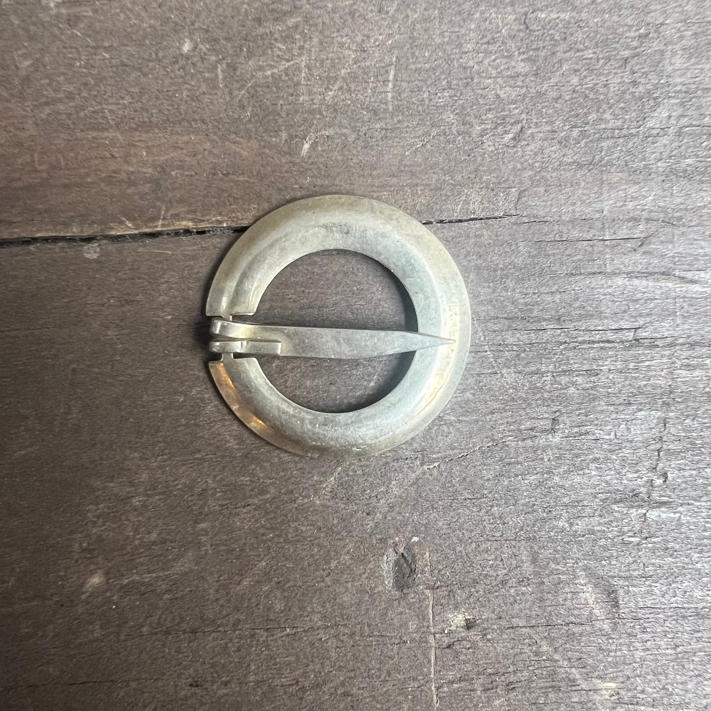Vintage Silver Circle Pin