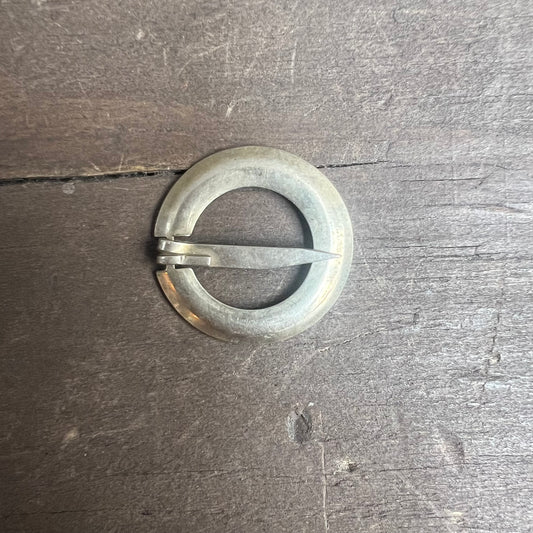 Vintage Silver Circle Pin