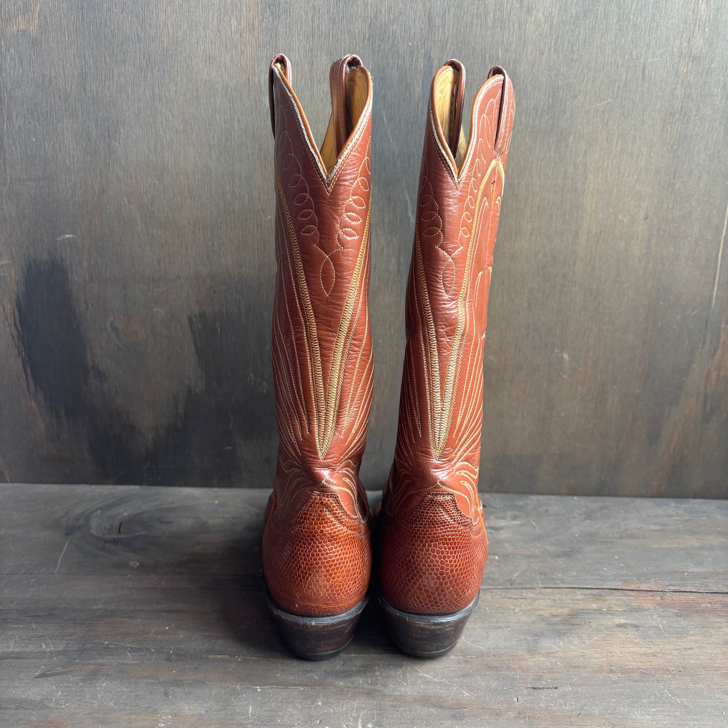 Tony Lama Tan Reptile Boots