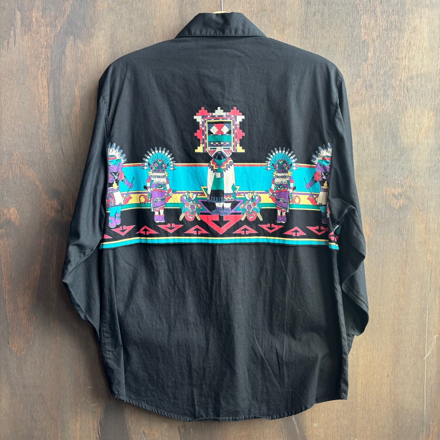 Wrangler Black Button Up with Dancers