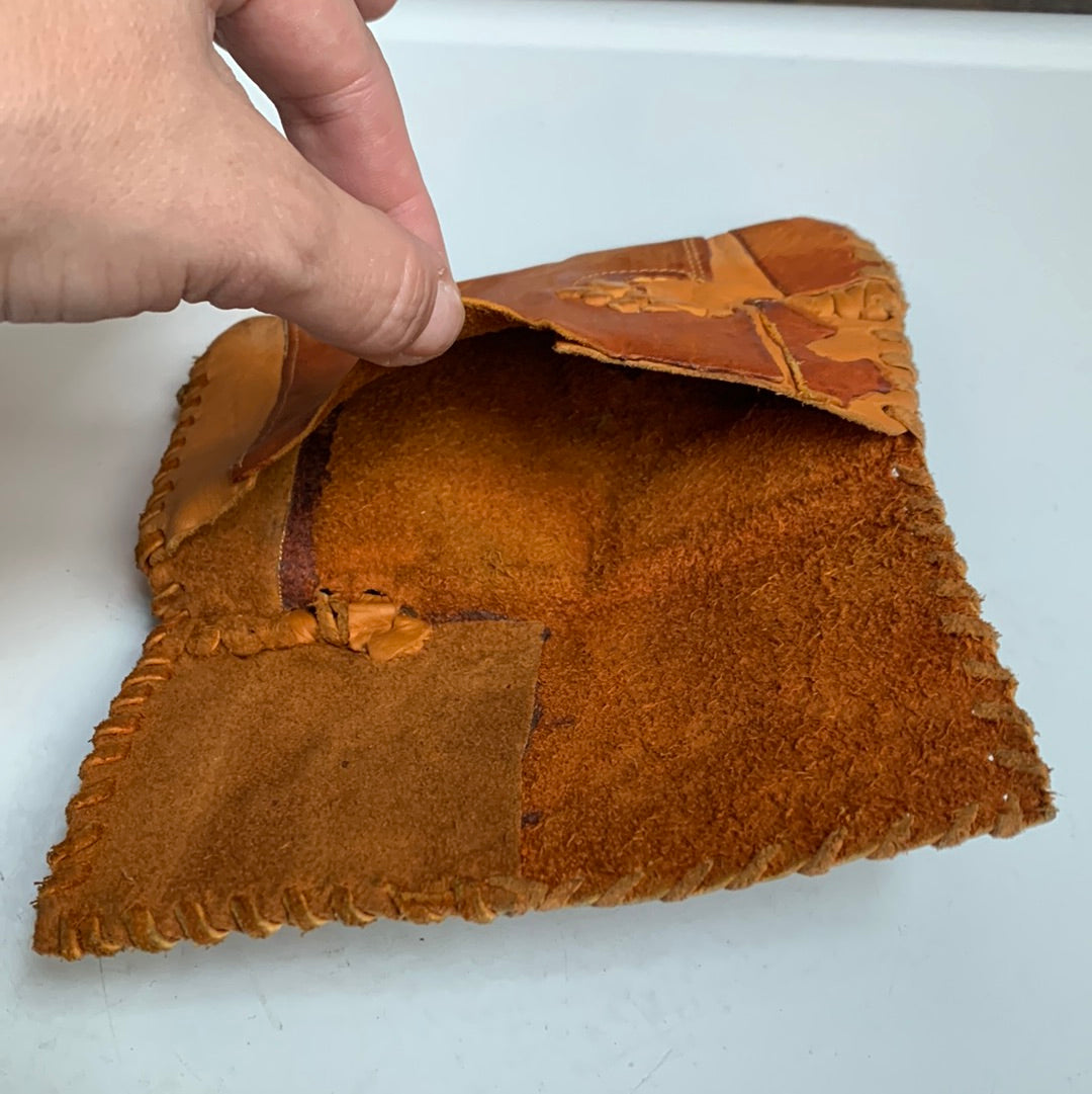 Handmade leather billfold