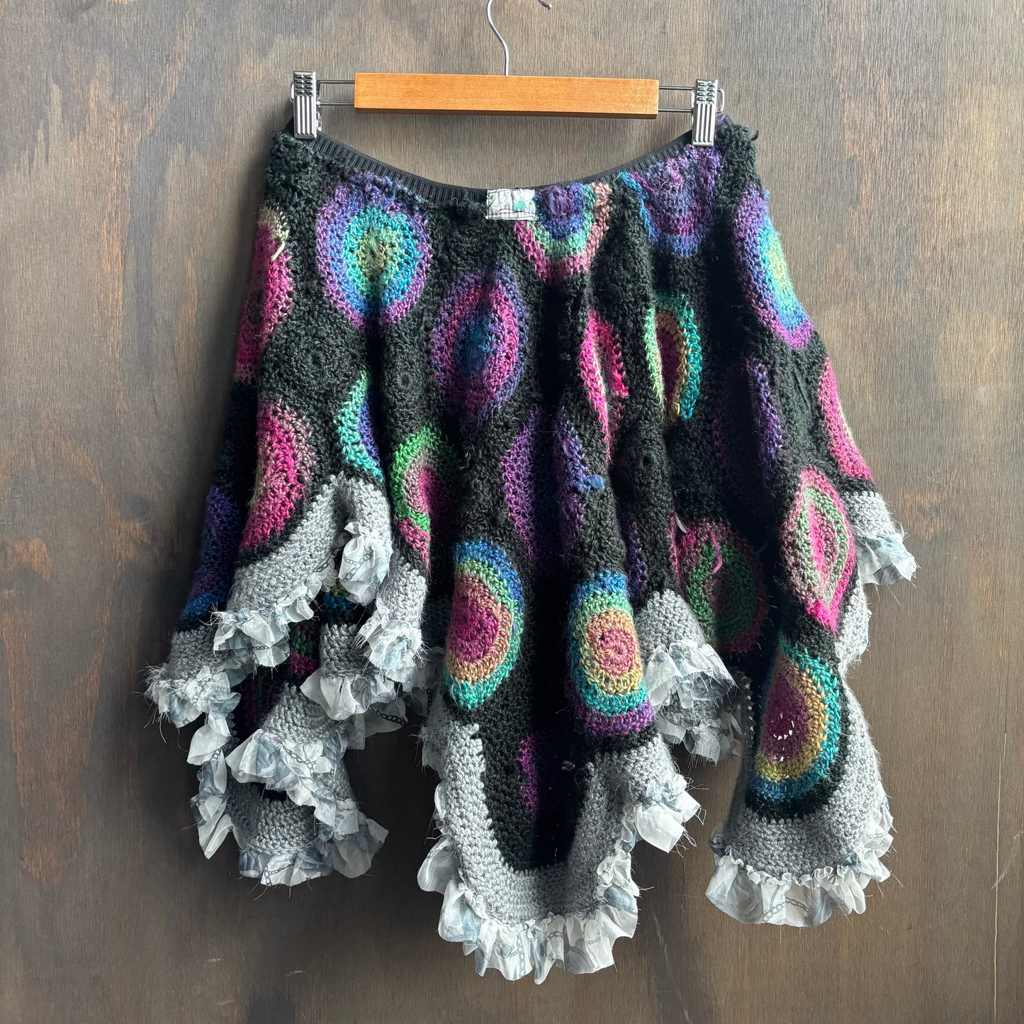 Mutil-Color Knit Mini Skit
