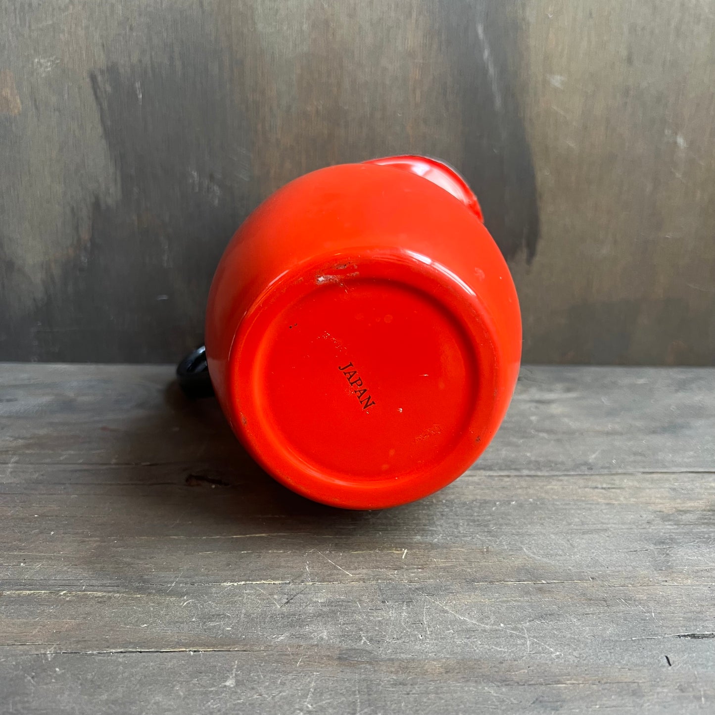 Red Vintage Asahi Japan Pitcher
