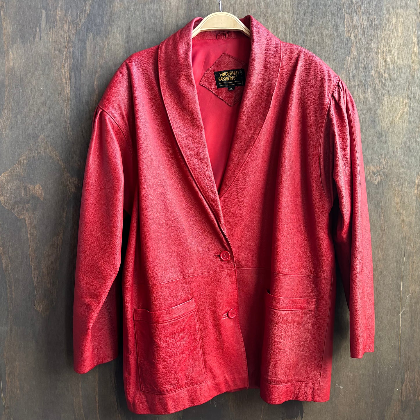 Vintage Fingerhut Red Leather Set