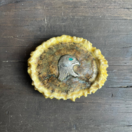 Wood Eagle Belt Buckle
