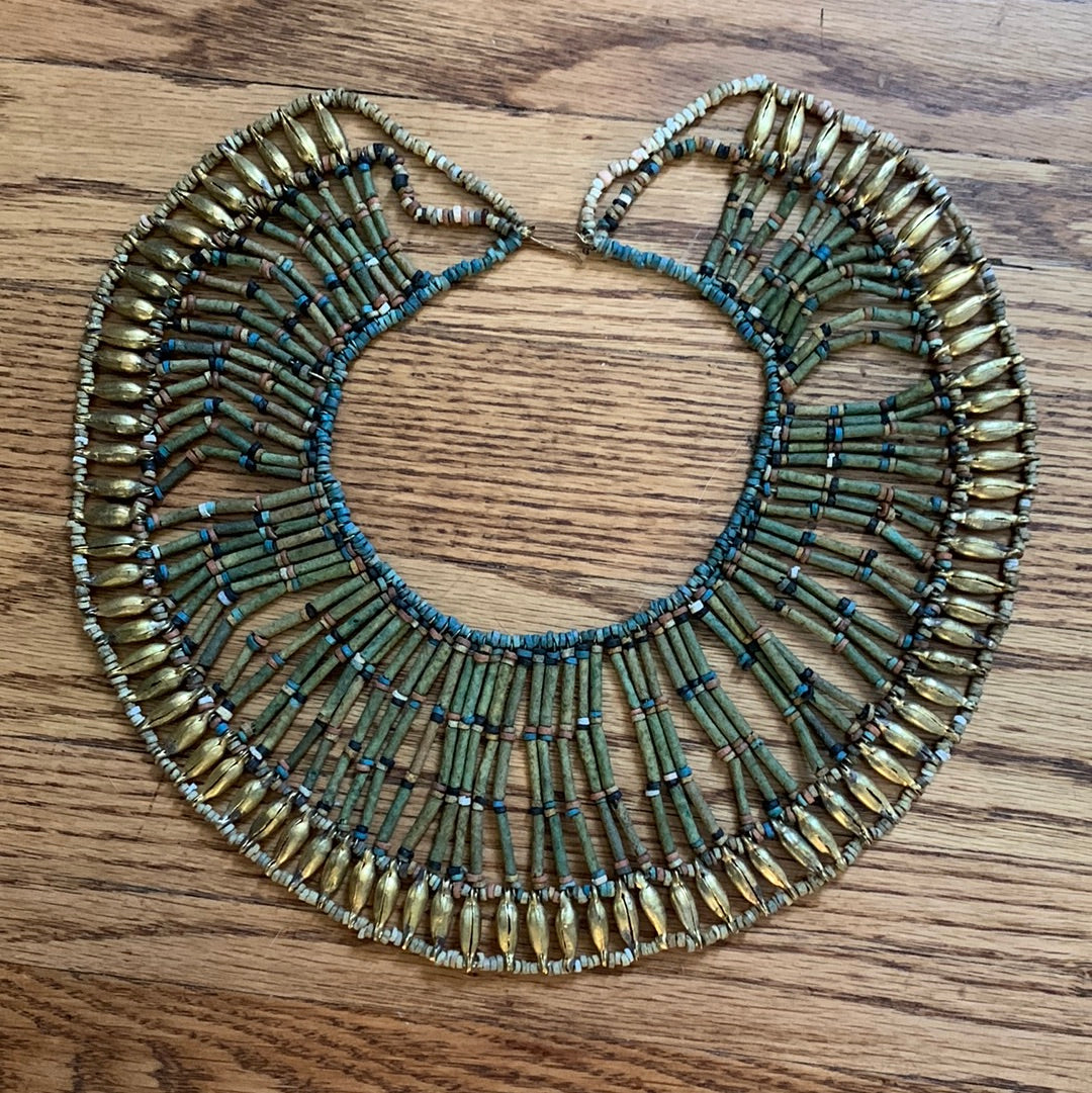 Vintage Cleopatra collar necklace