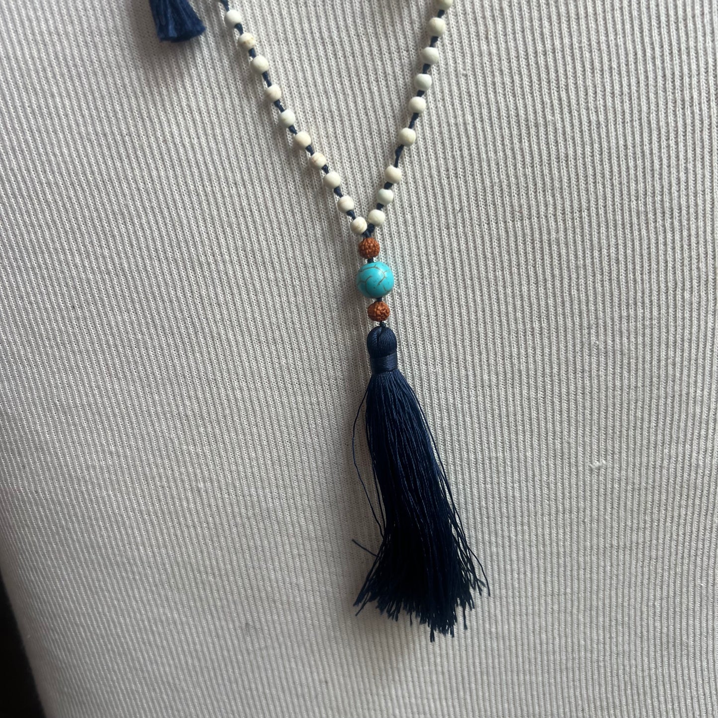 Beaded Tassel Necklace
