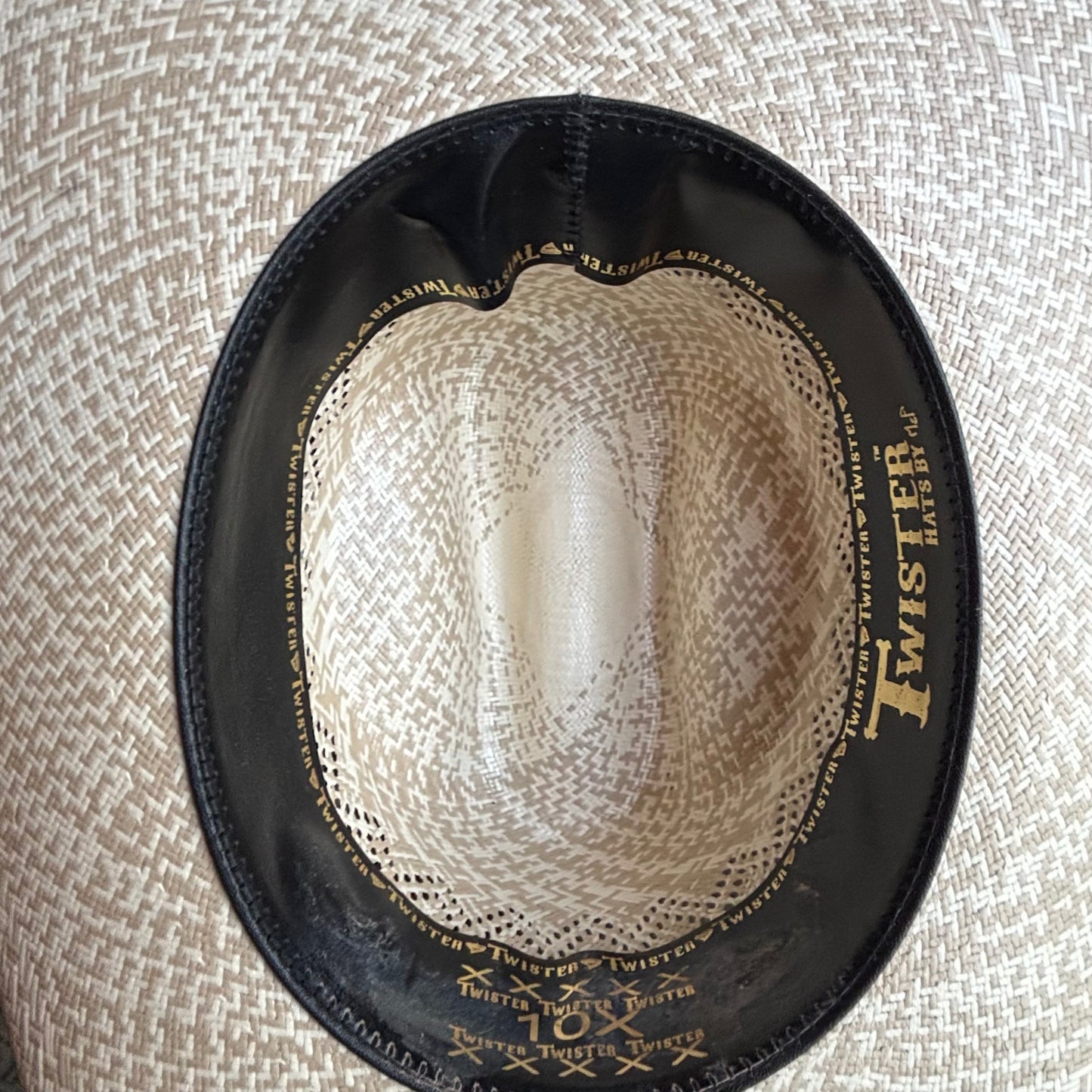 Twister Straw Hat with Leather Band