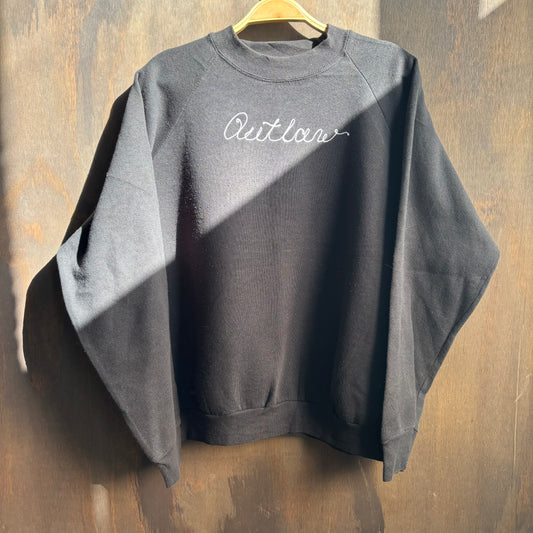 Custom Black "Outlaw" Sweatshirt