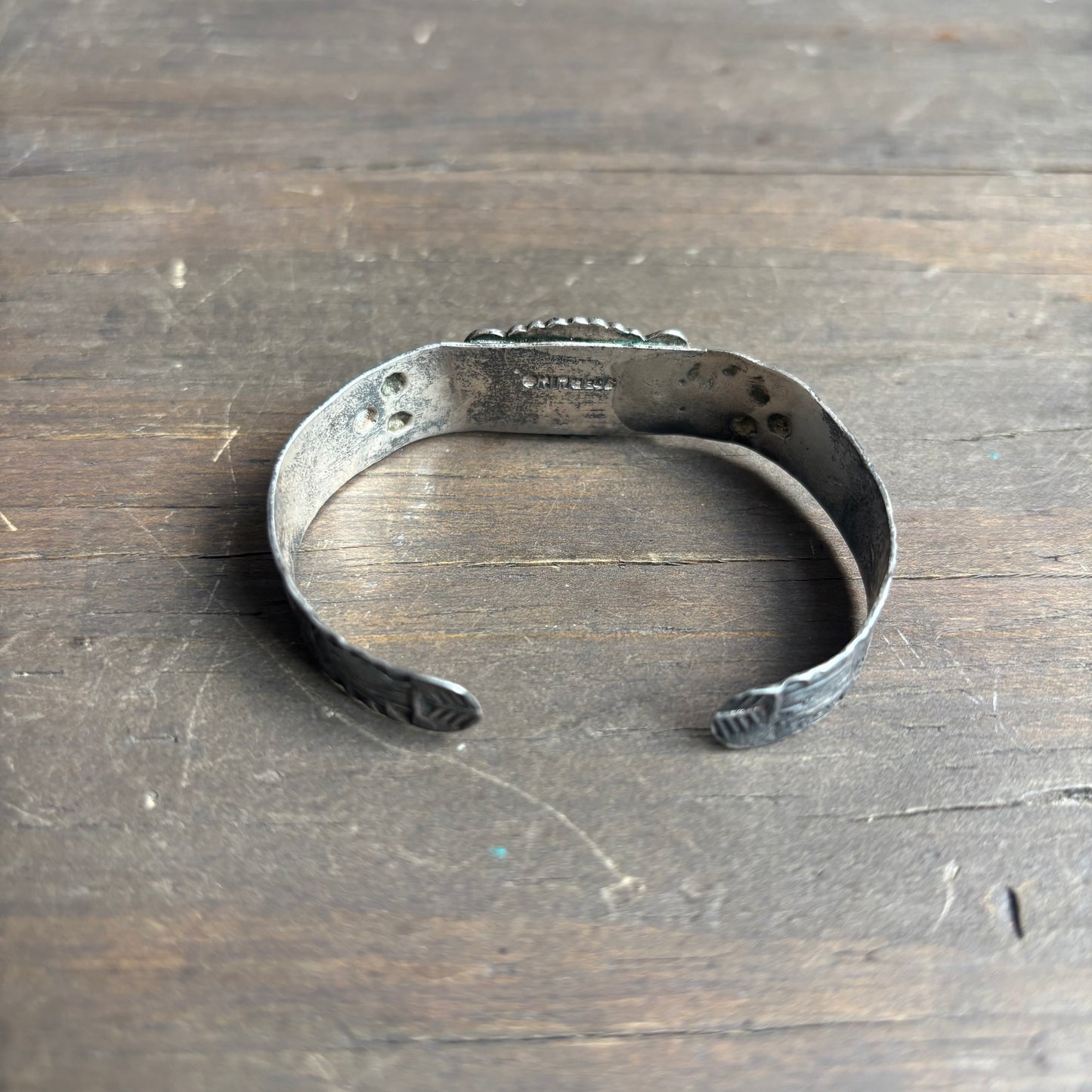 Vintage Sterling Silver and Turquoise Cuff
