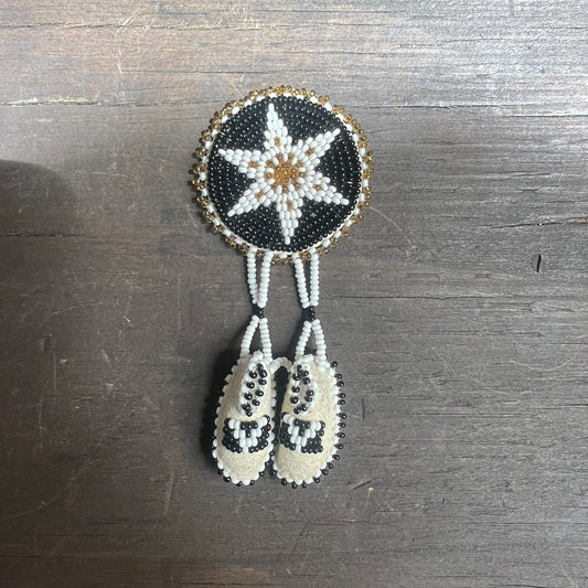 Beaded Moccasin Pin
