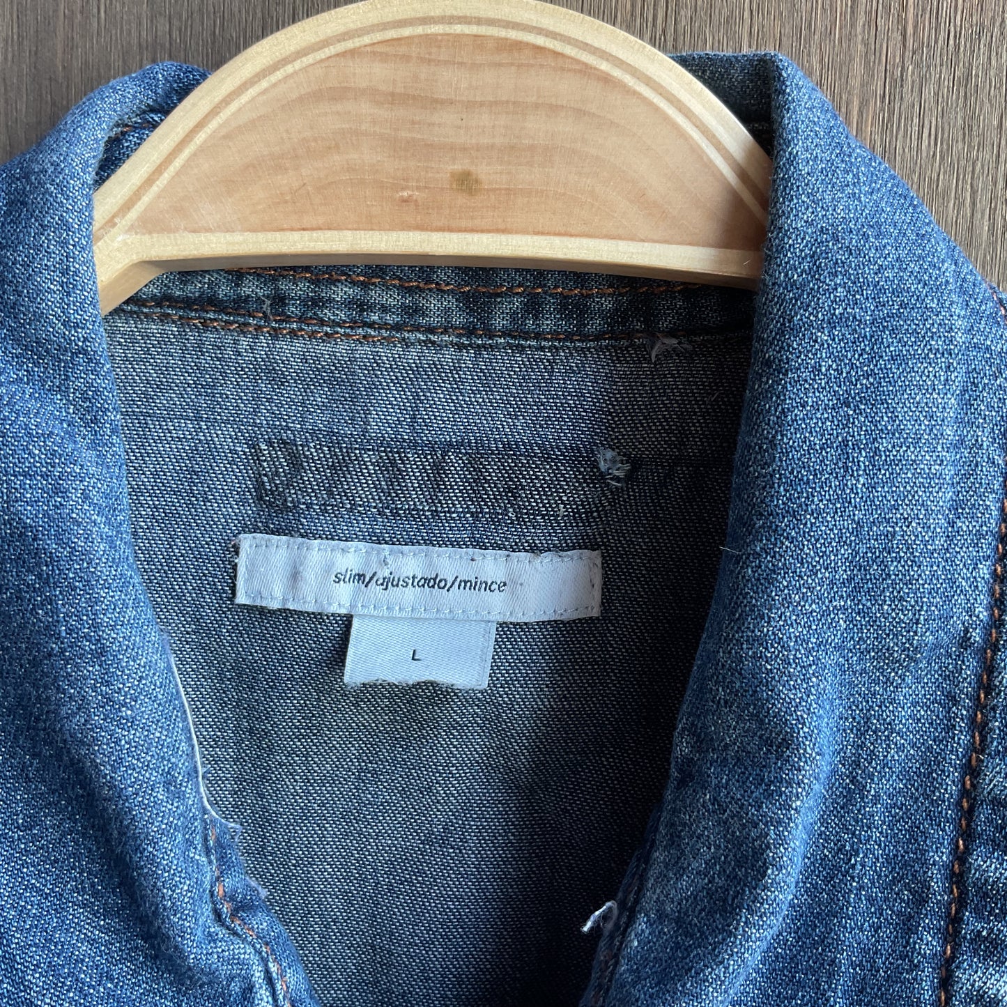 Denim Pearl Snap
