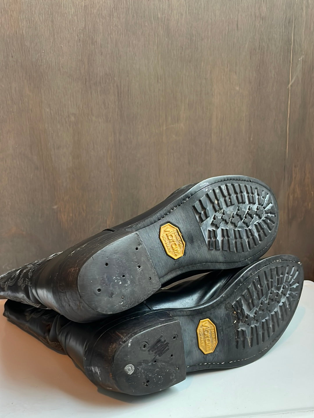 Vintage Justin Black Western Boots
