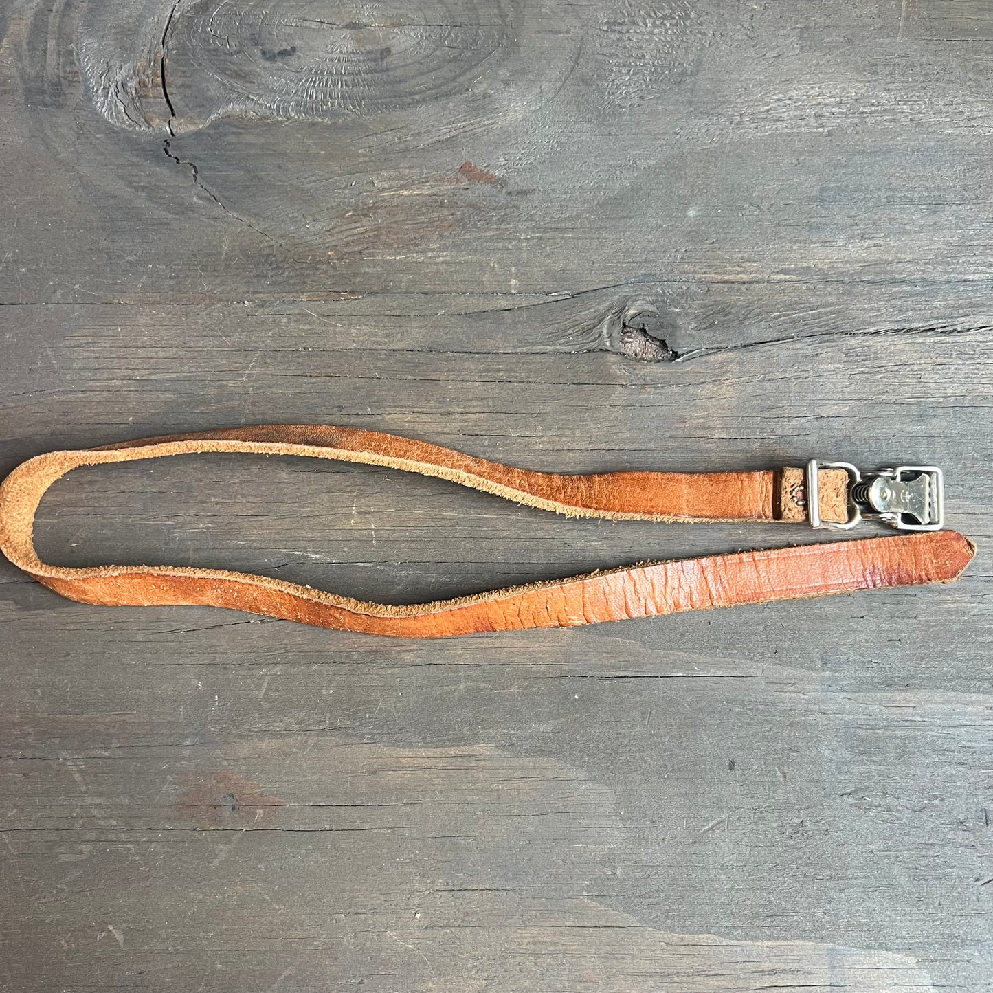 Kids Leather Strap Belt with Grip Buckle